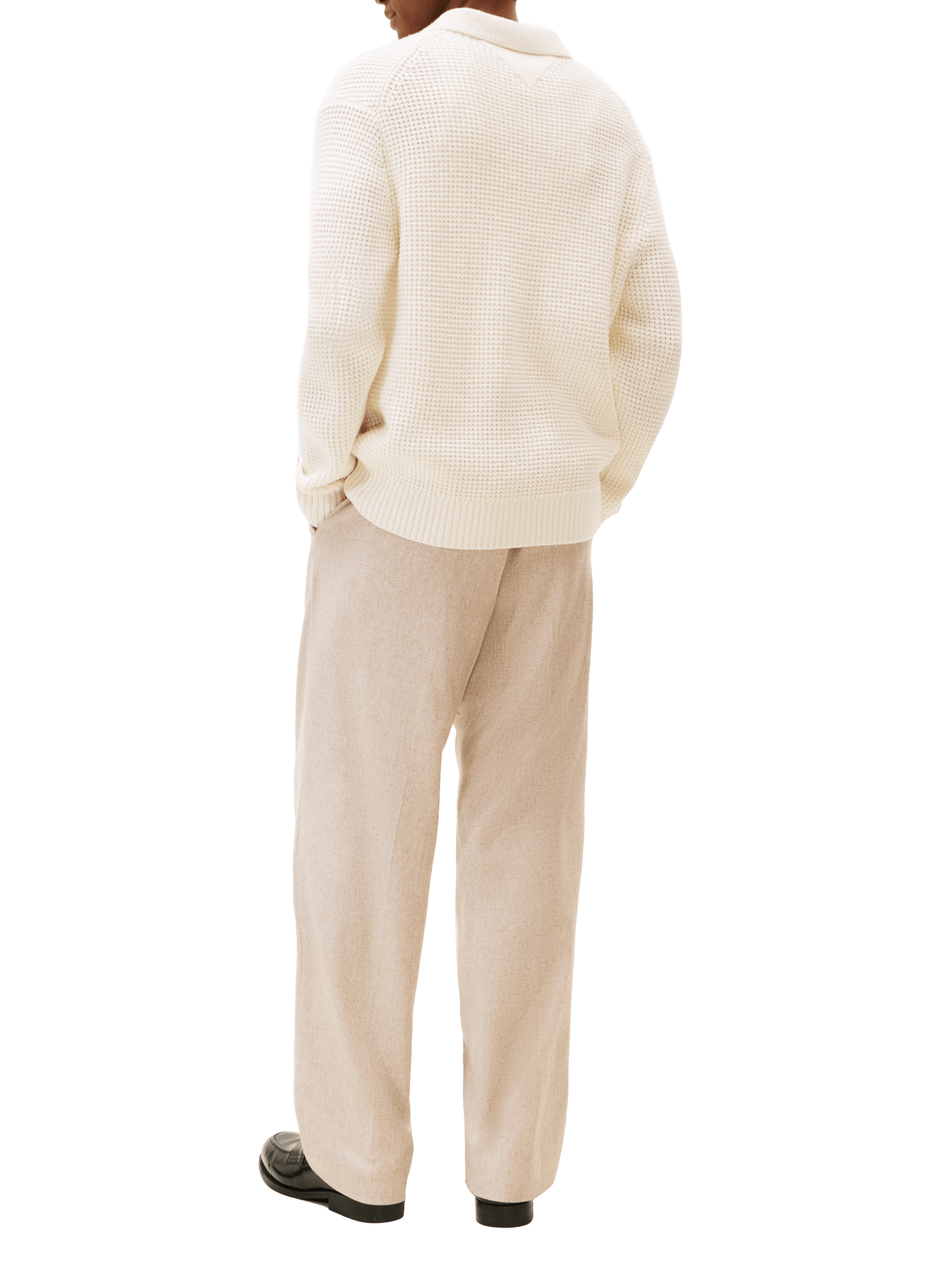 Textured wool cardigan TOMMY HILFIGER Beige