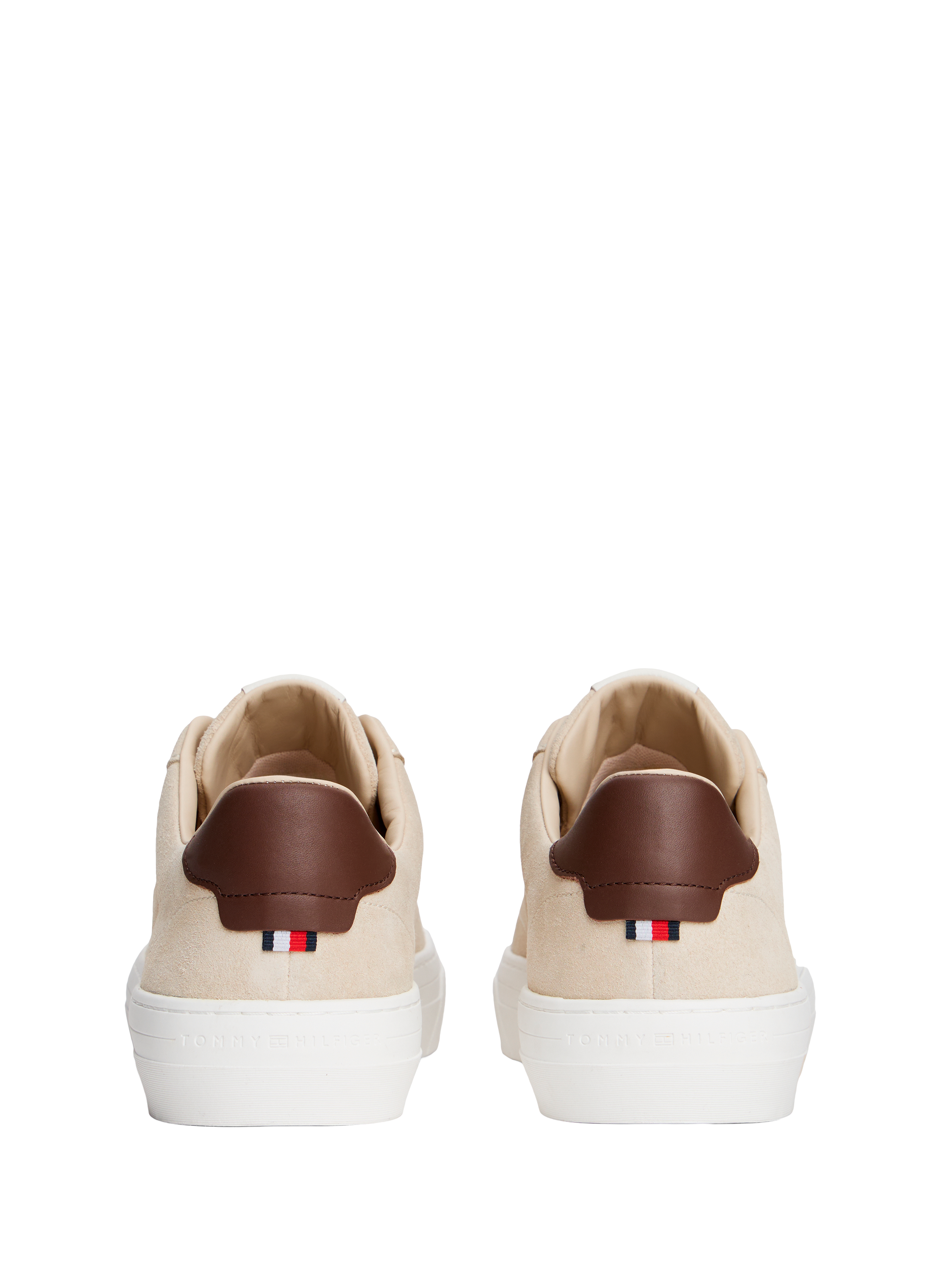 Leather sneakers TOMMY HILFIGER Beige