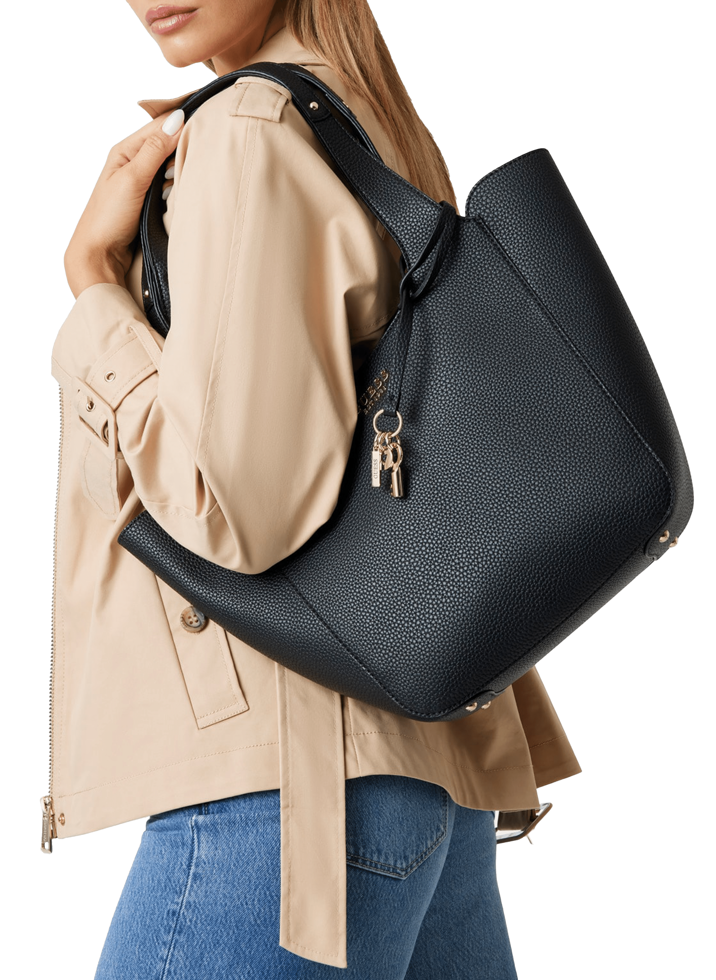 Calista tote bag GUESS Black