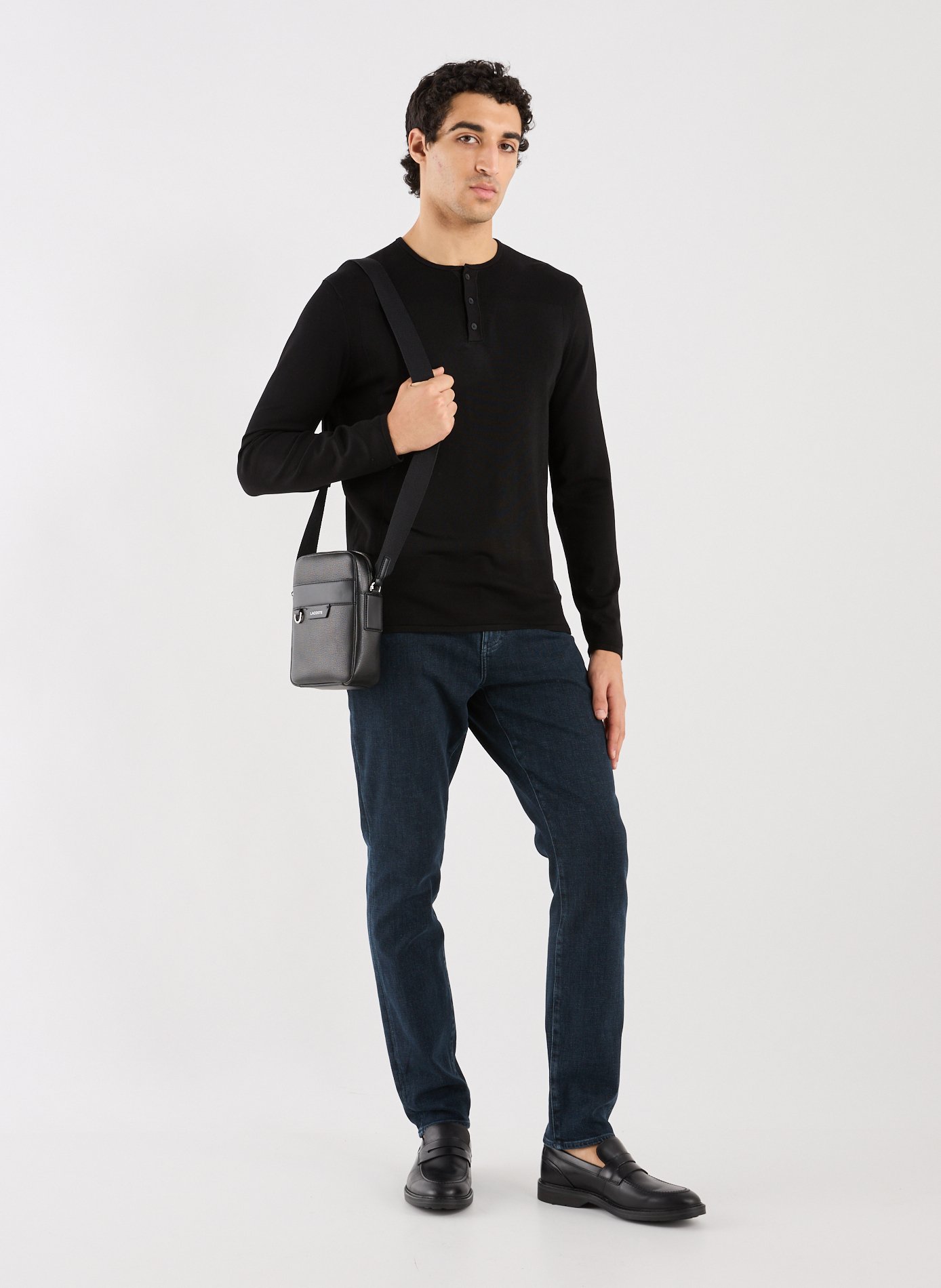 Tunisian collar sweater ARMANI EXCHANGE Black