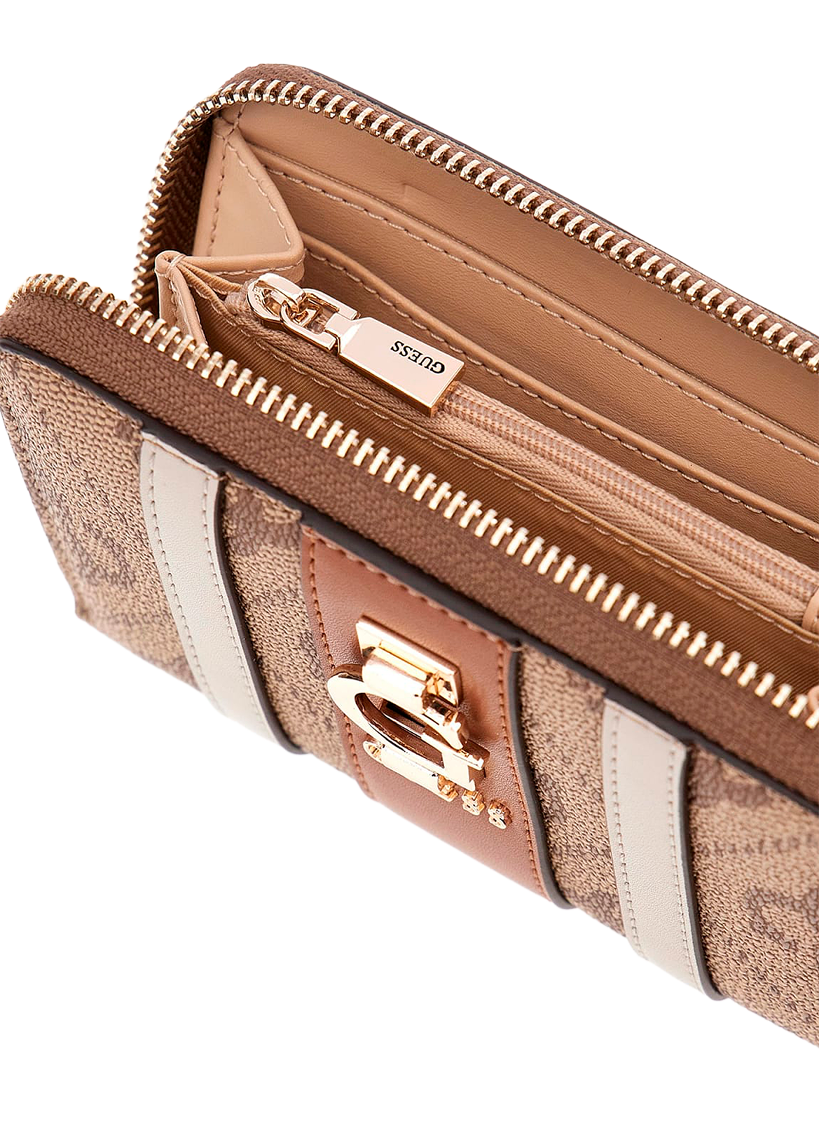 Monogrammed Erenia wallet GUESS Brown