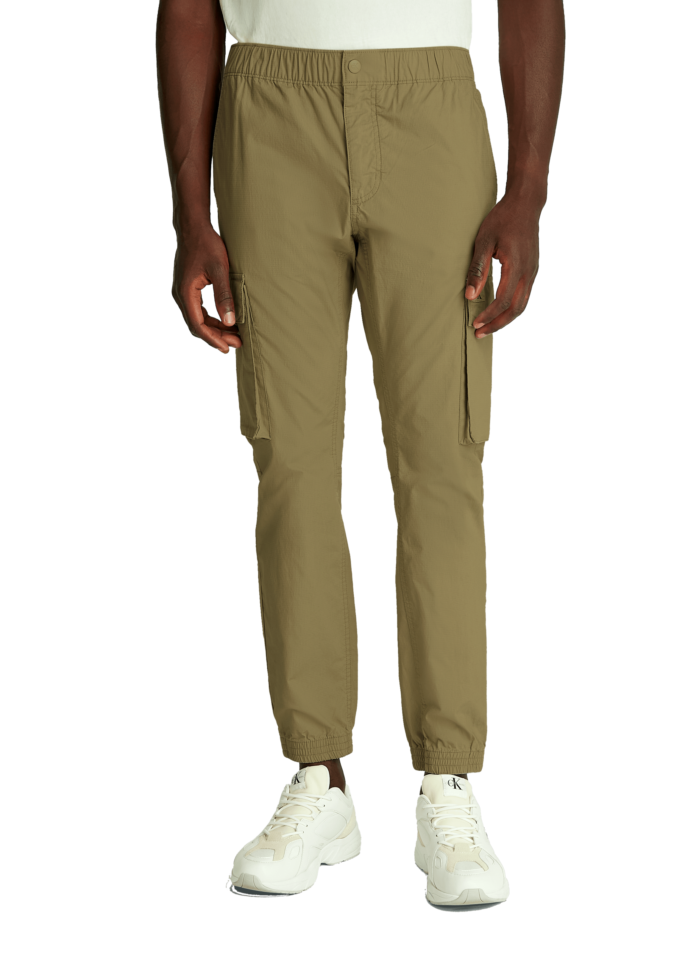 CALVIN KLEIN Pantalon skinny cargo  Beige