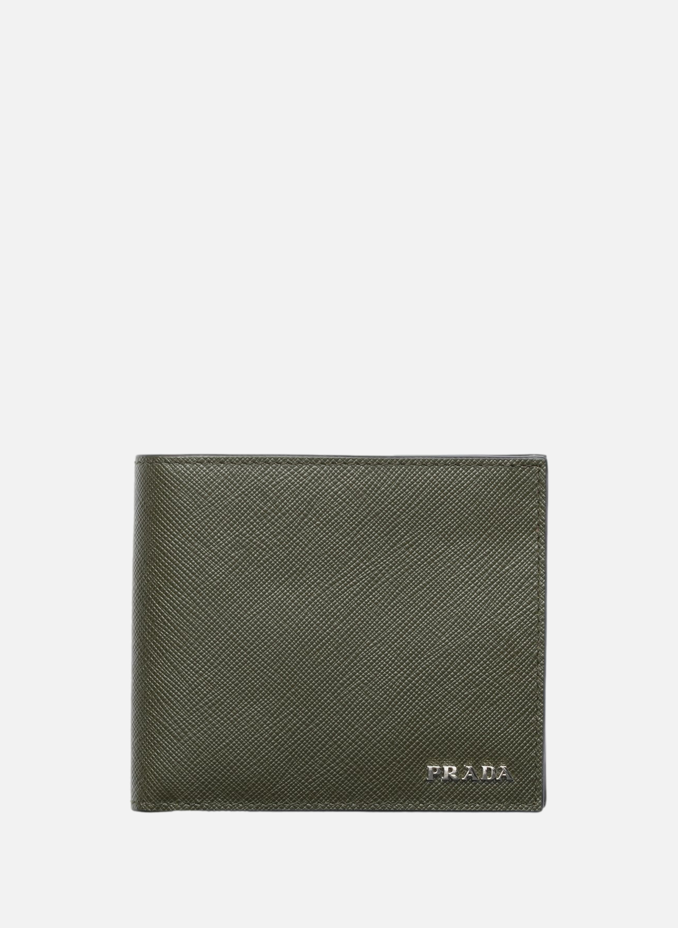 Portefeuille en cuir PRADA Vert