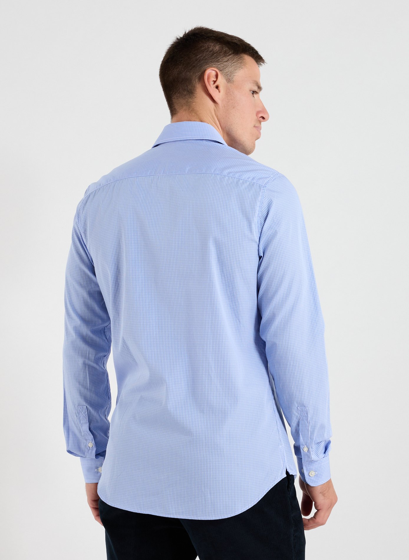 Cotton poplin shirt AU PRINTEMPS PARIS Blue