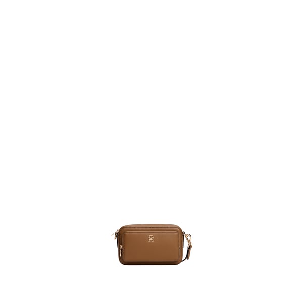 Sac bandoulière effet cuir avec logo Sac bandoulière effet cuir avec logo
