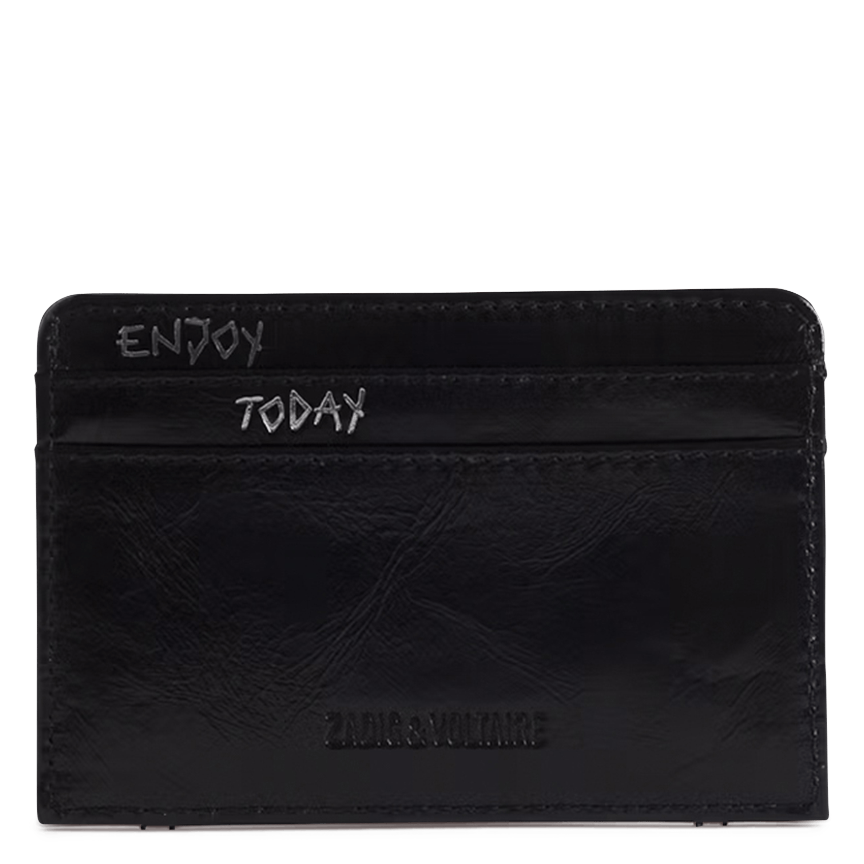 Porte-cartes en cuir zv pass ZADIG&VOLTAIRE Noir