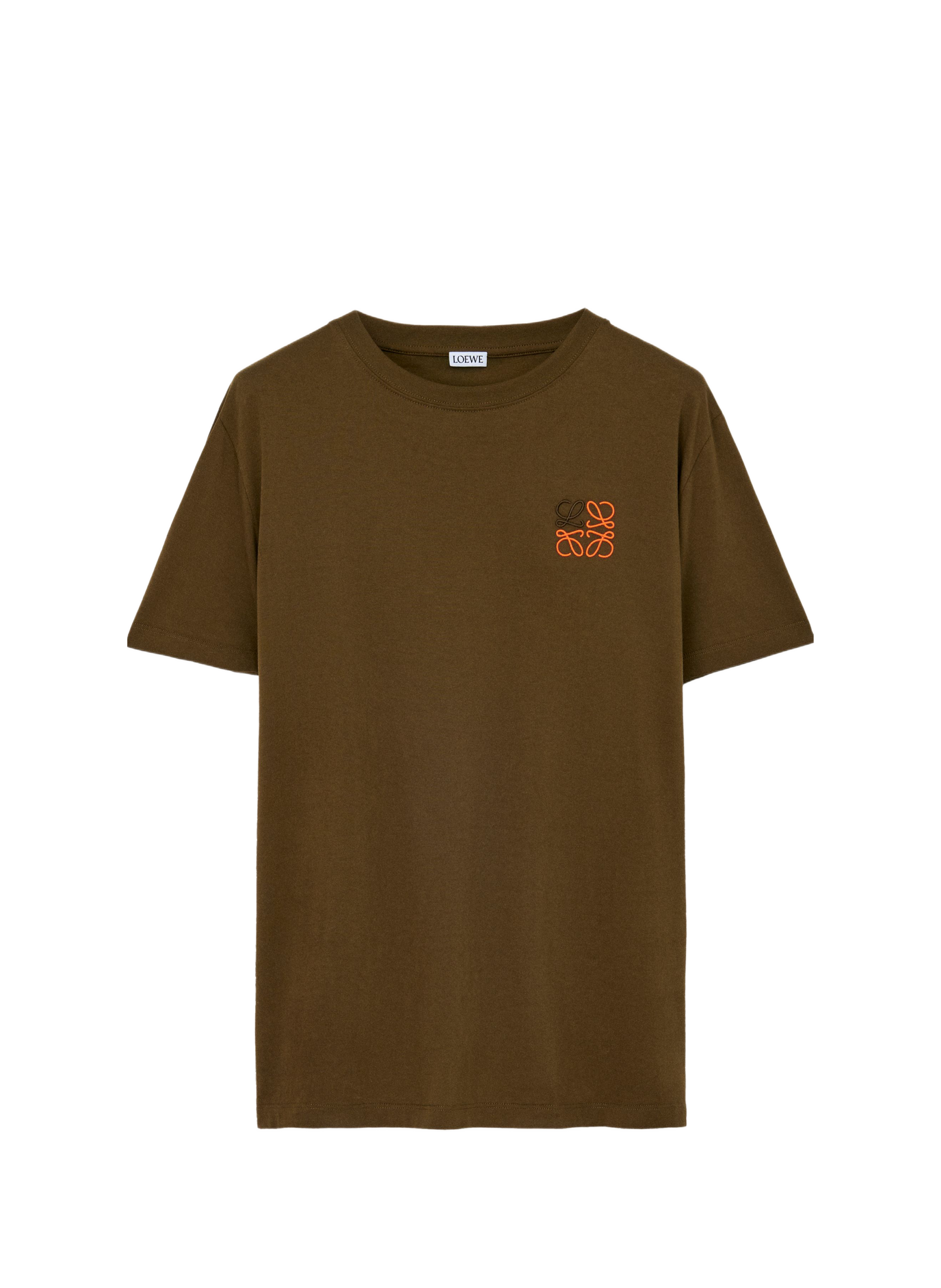 Classic embroidered cotton t-shirt LOEWE Green