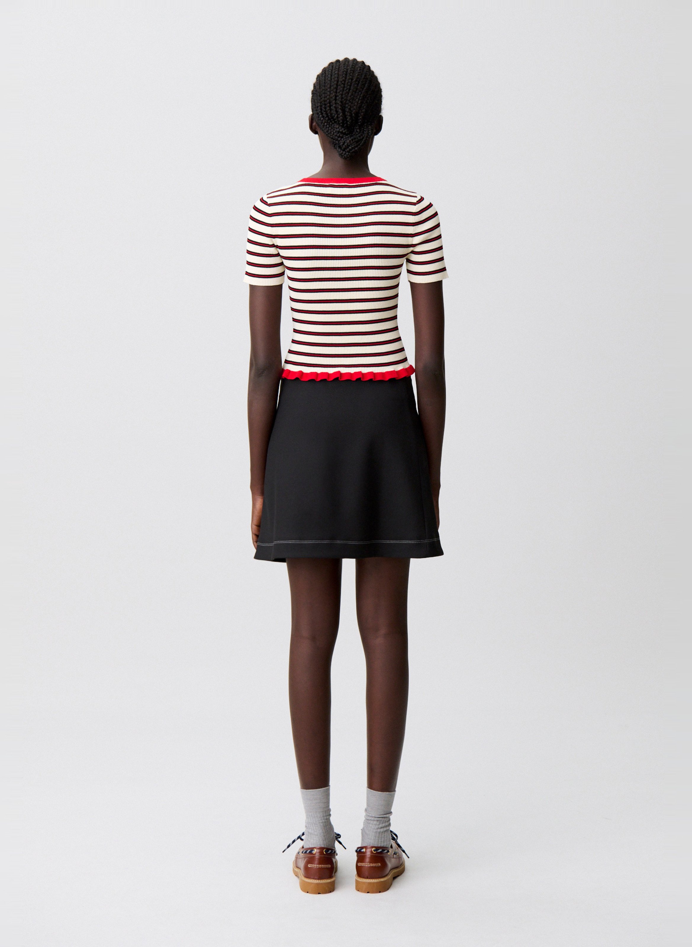 Tee-shirt col rond rayé CLAUDIE PIERLOT Multicolore