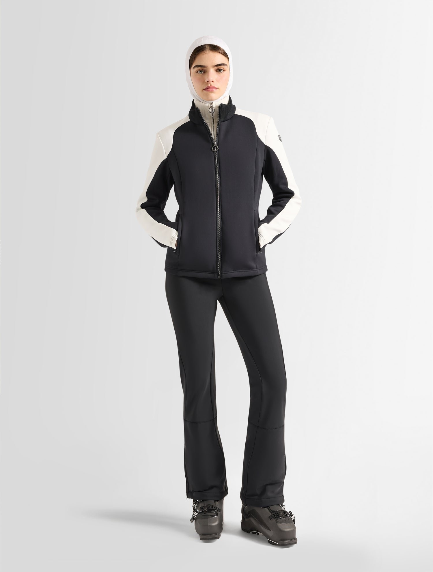 Veste technique ilam col montant coupe ajustée FUSALP Noir