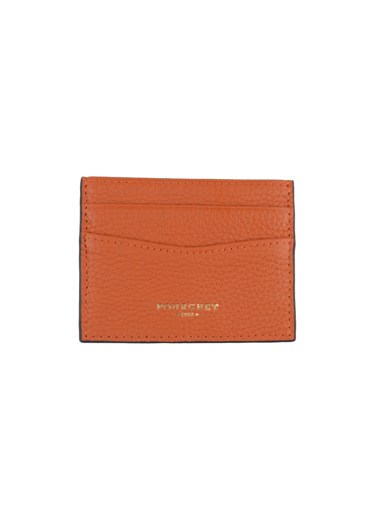 Club | porte-cartes en cuir de vachette  Orange