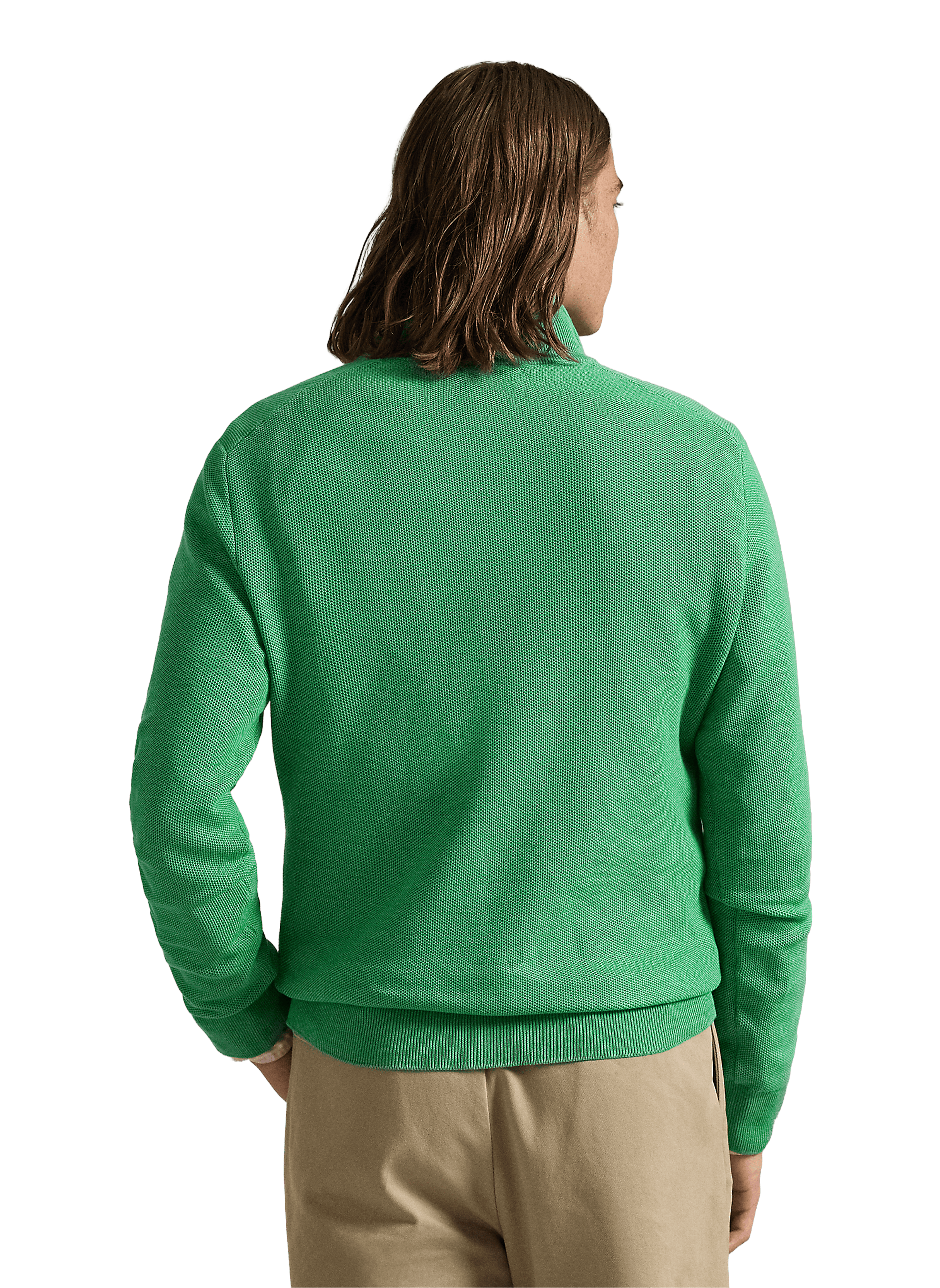 Cotton high-neck jumper POLO RALPH LAUREN Green