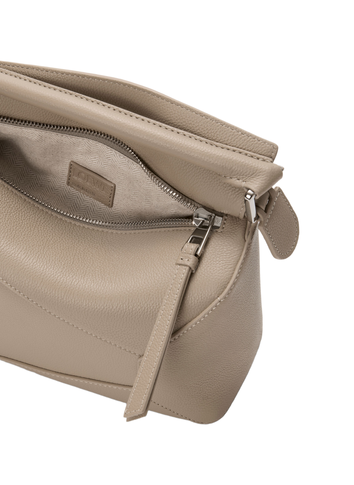 Small Puzzle Edge bag in grained calf leather LOEWE Beige