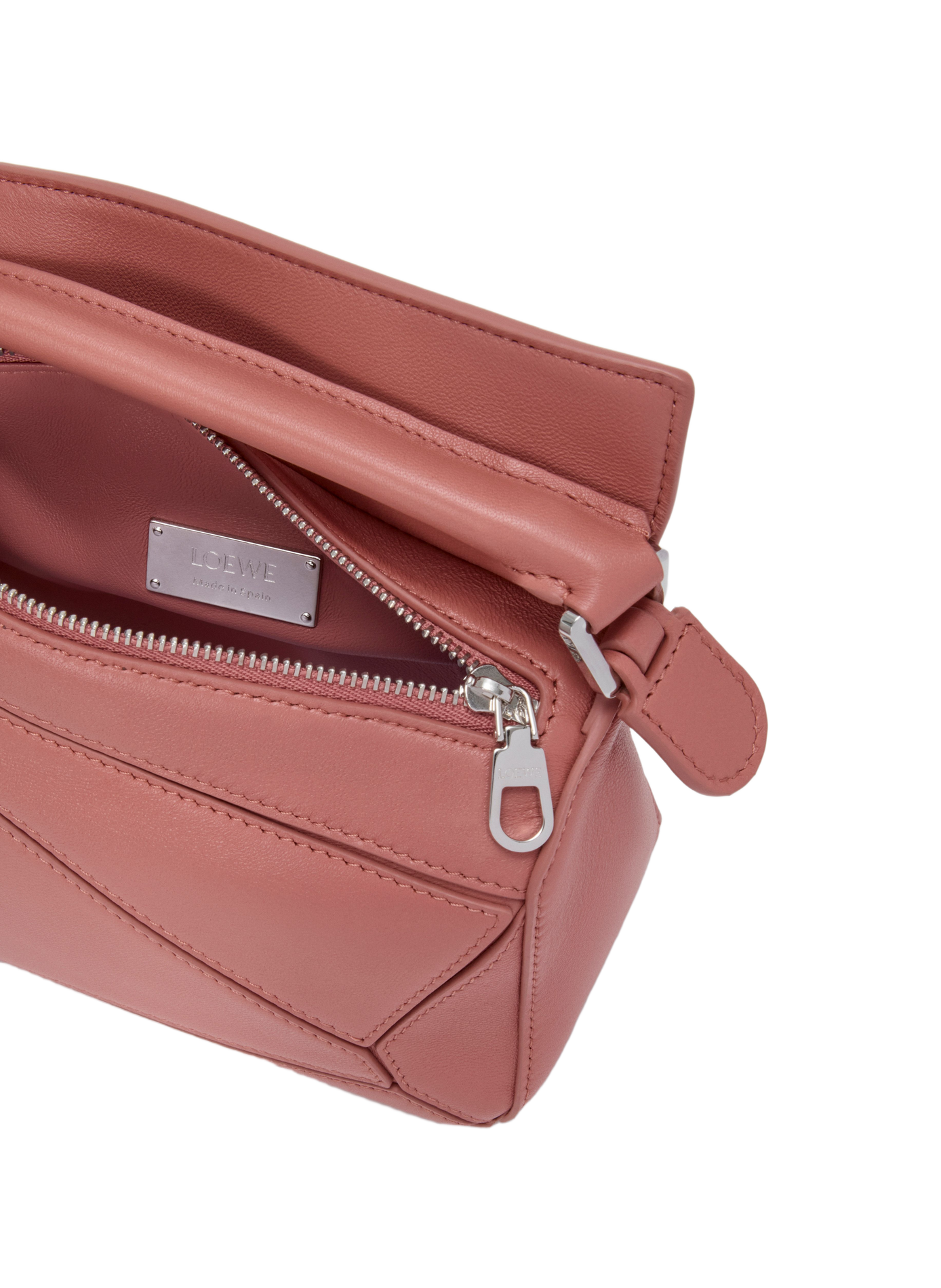 Mini bag Featherlight Puzzle in lambskin nappa LOEWE Pink