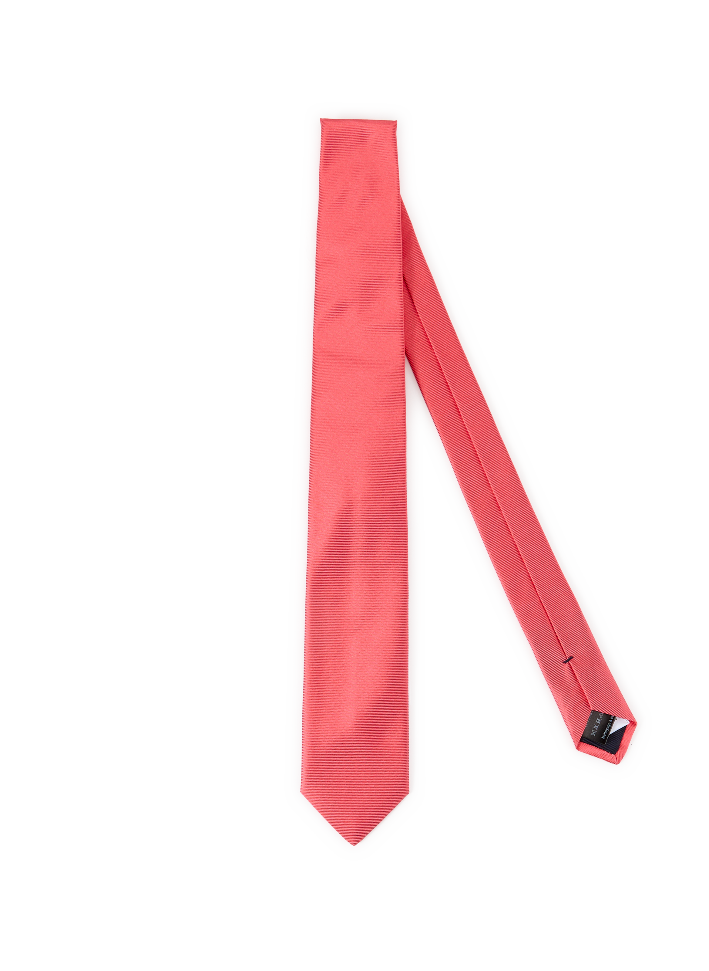 Cravate à rayures en soie  AU PRINTEMPS PARIS Rose