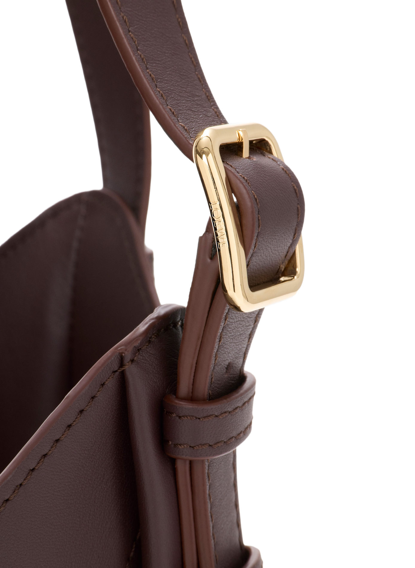 <p>Classic Calf Leather Hammock Flip Bag</p> LOEWE Brown