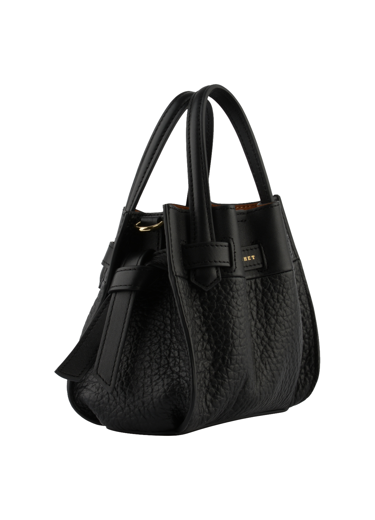 Blossom | Sac à main Nano en cuir de vachette POURCHET Noir