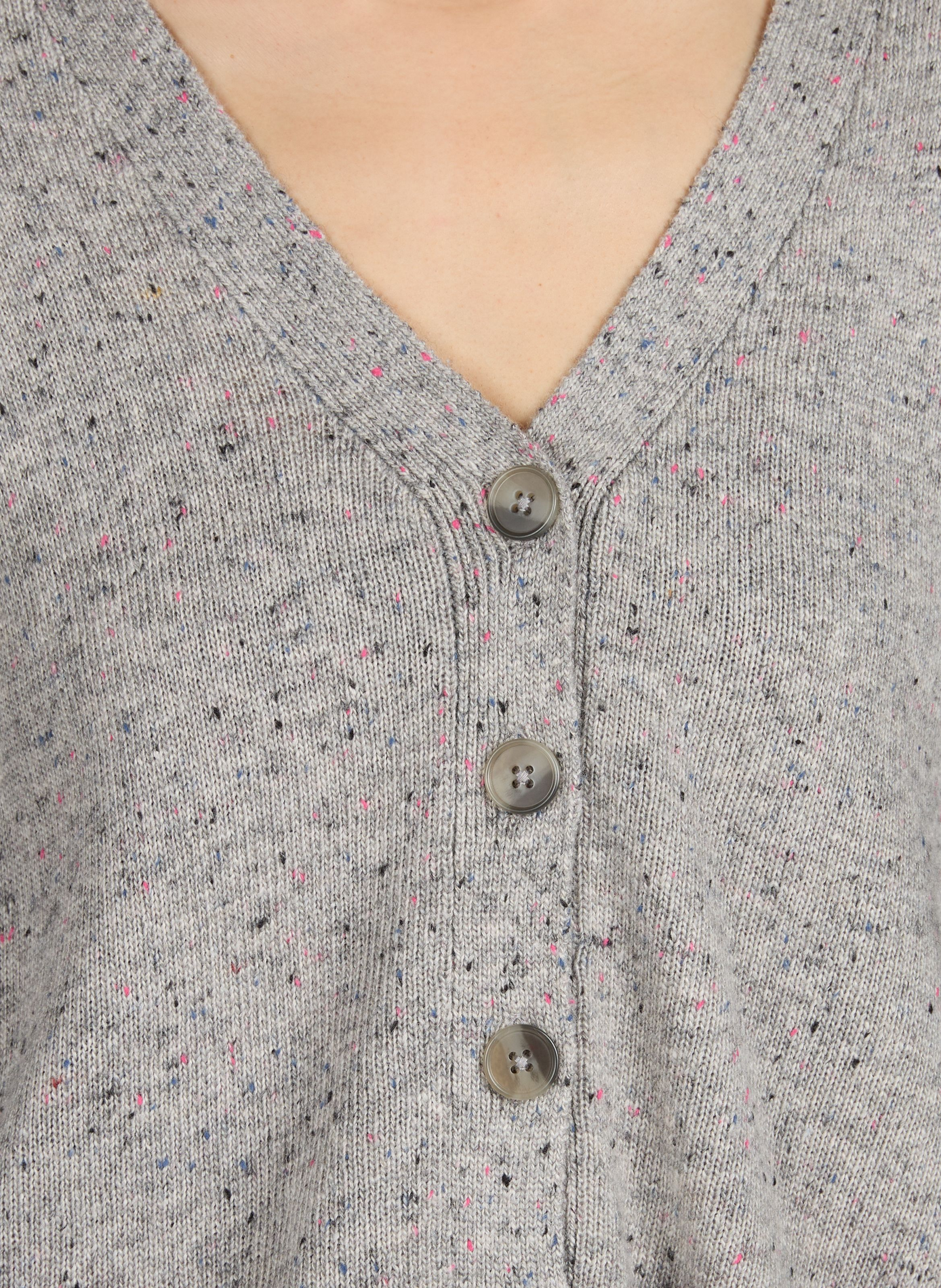 Cardigan en laine mélangée VILA Gris