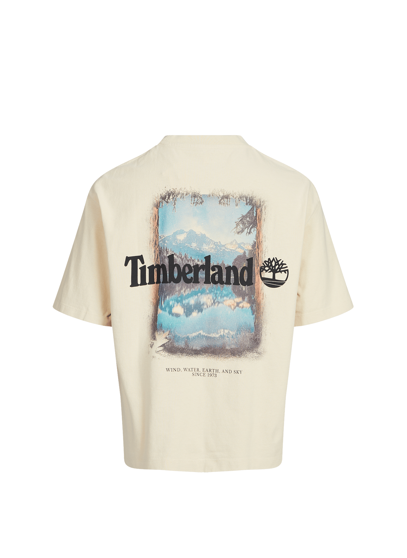 T-shirt à imprimé en coton TIMBERLAND Beige