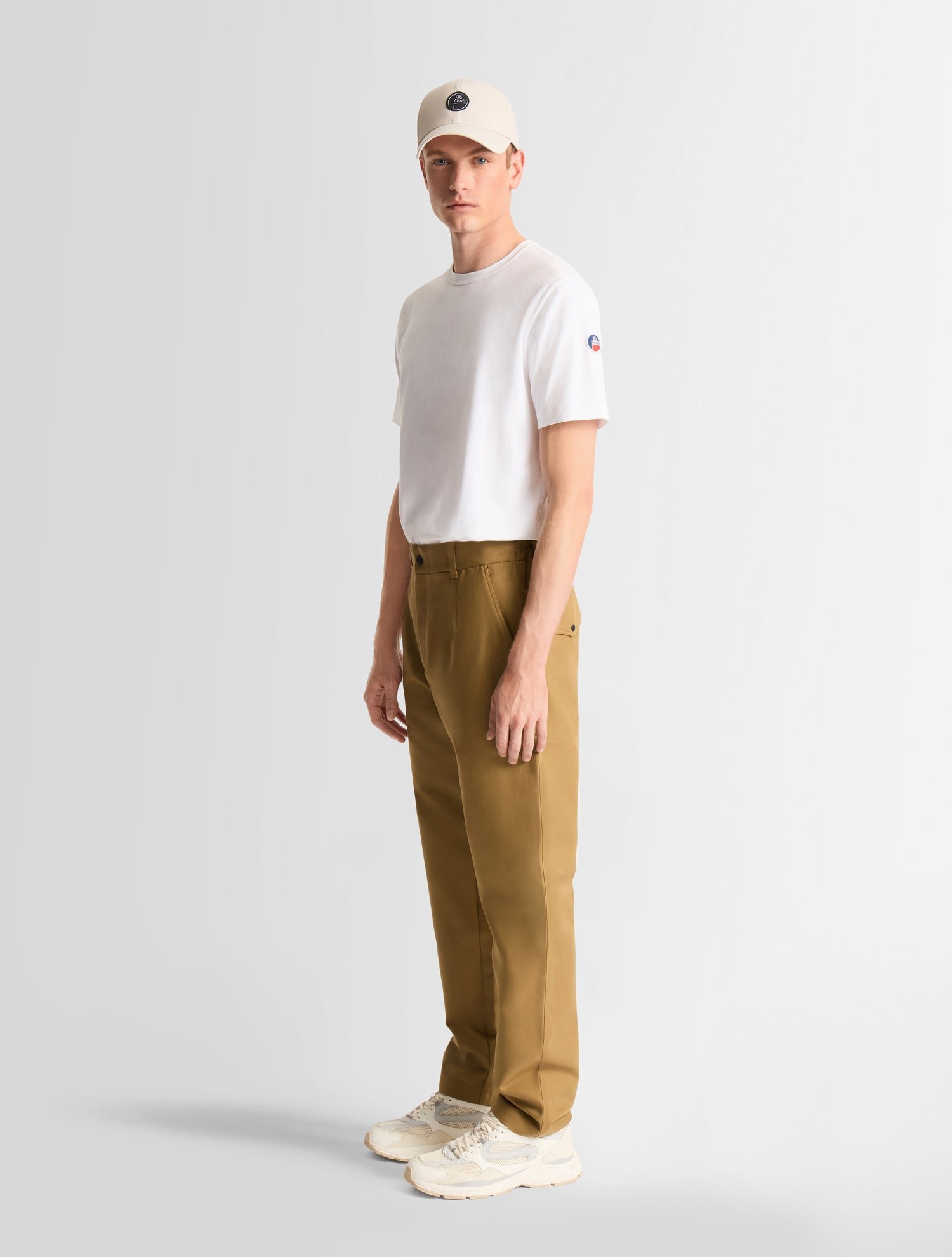 Pantalon laukol coton coupe regular FUSALP Beige