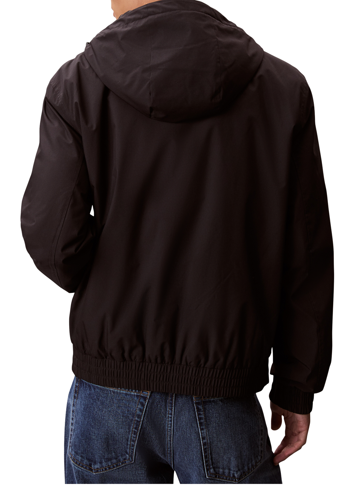 Veste coupe-vent à logo CALVIN KLEIN Noir