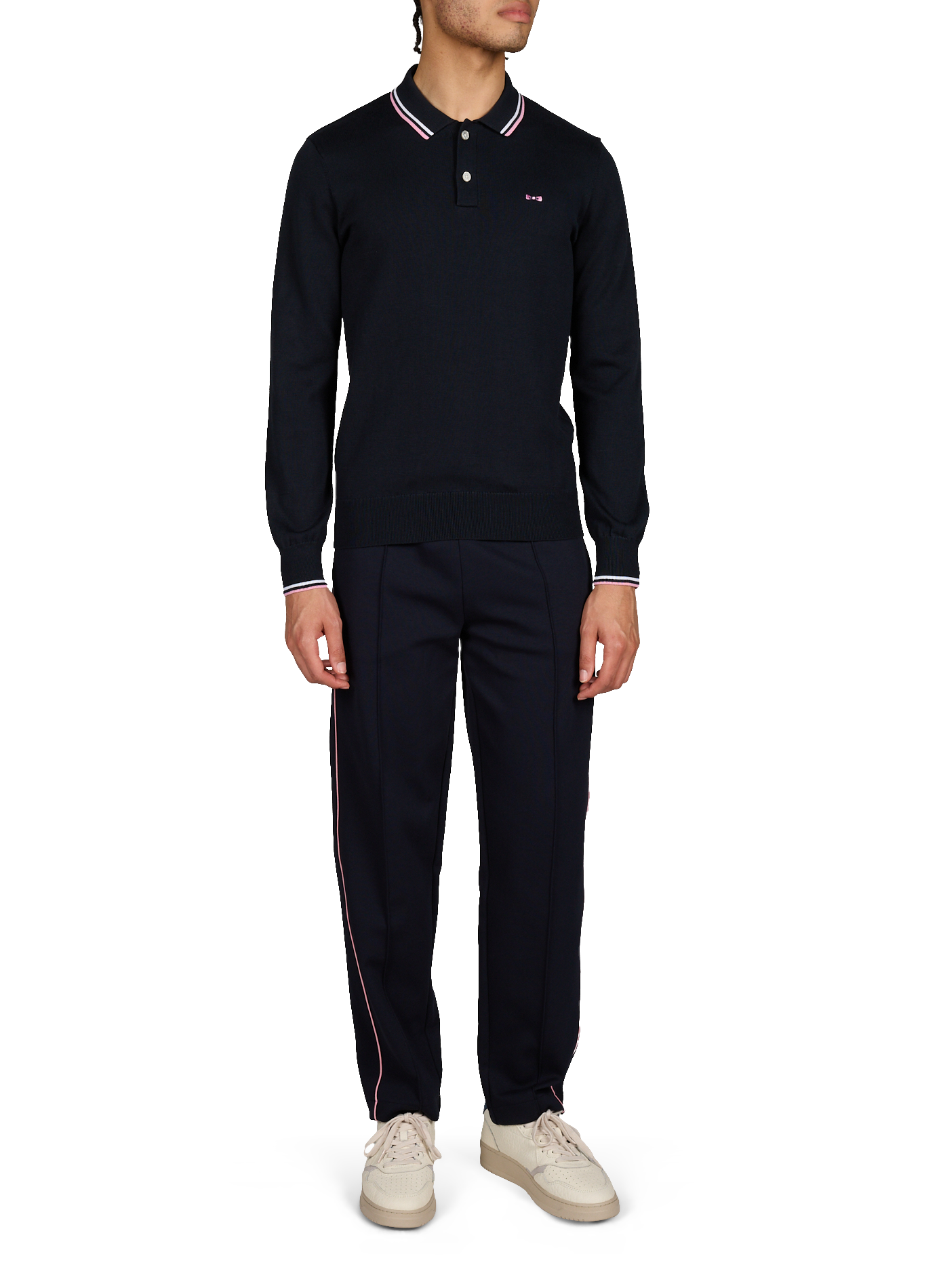 Straight cotton polo shirt EDEN PARK Blue