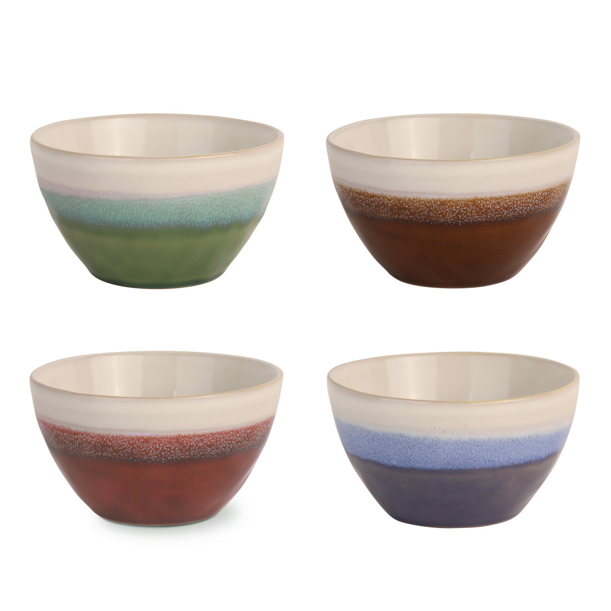 Fuji - set de 4 bols 60 cl assortis MEDARD DE NOBLAT Multicolore