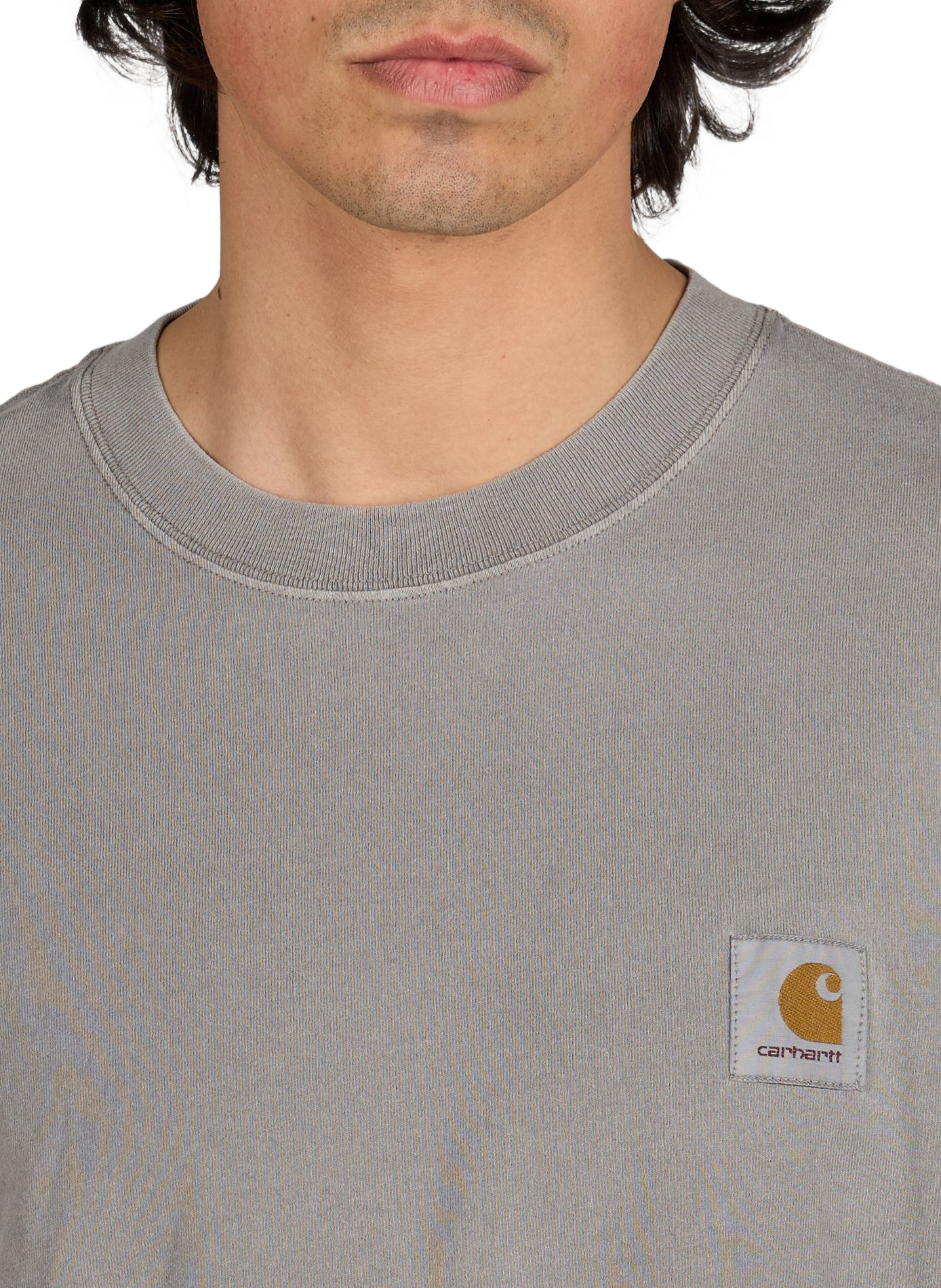 T-shirt col rond en coton CARHARTT WIP Gris