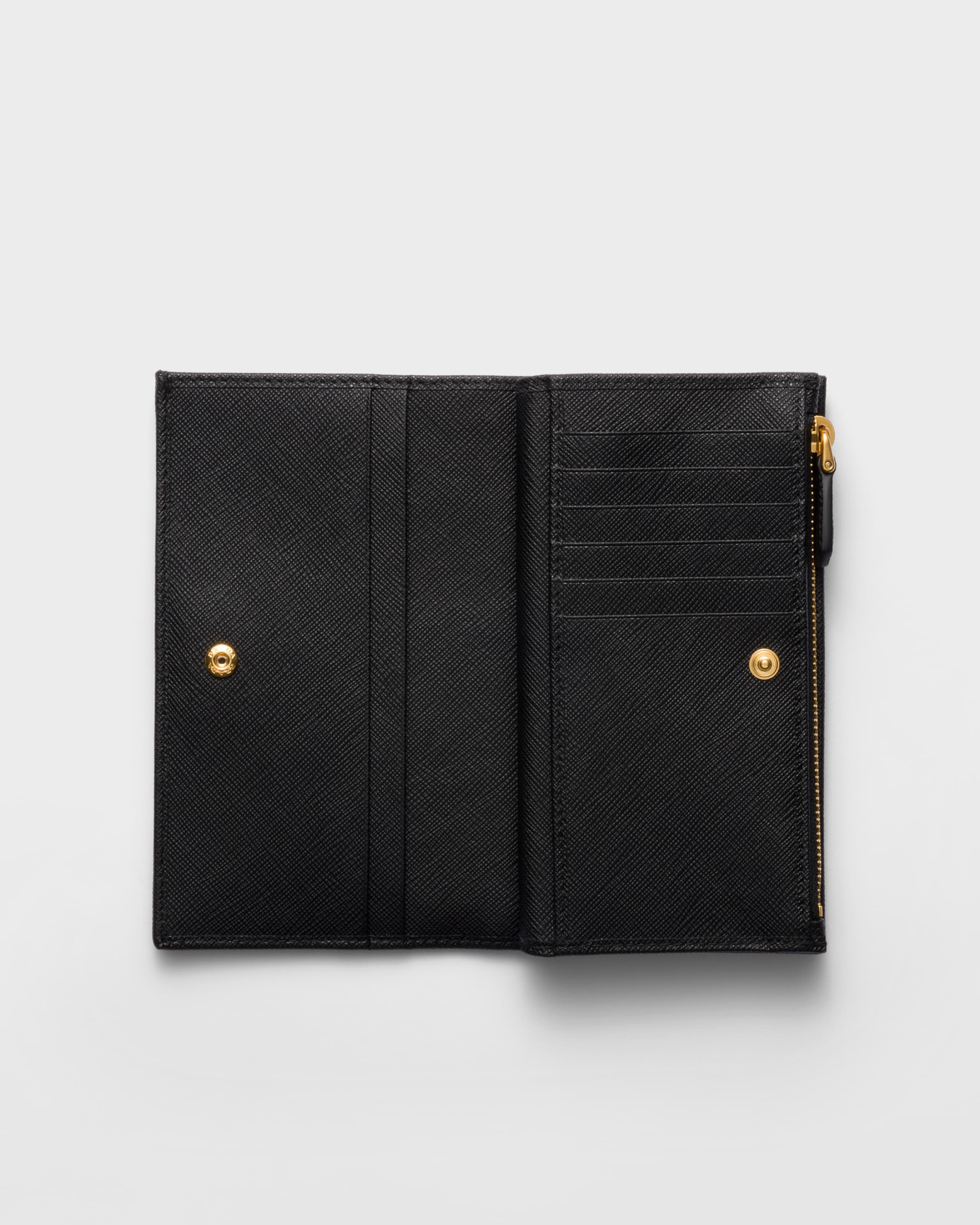 Portefeuille en cuir saffiano PRADA Noir