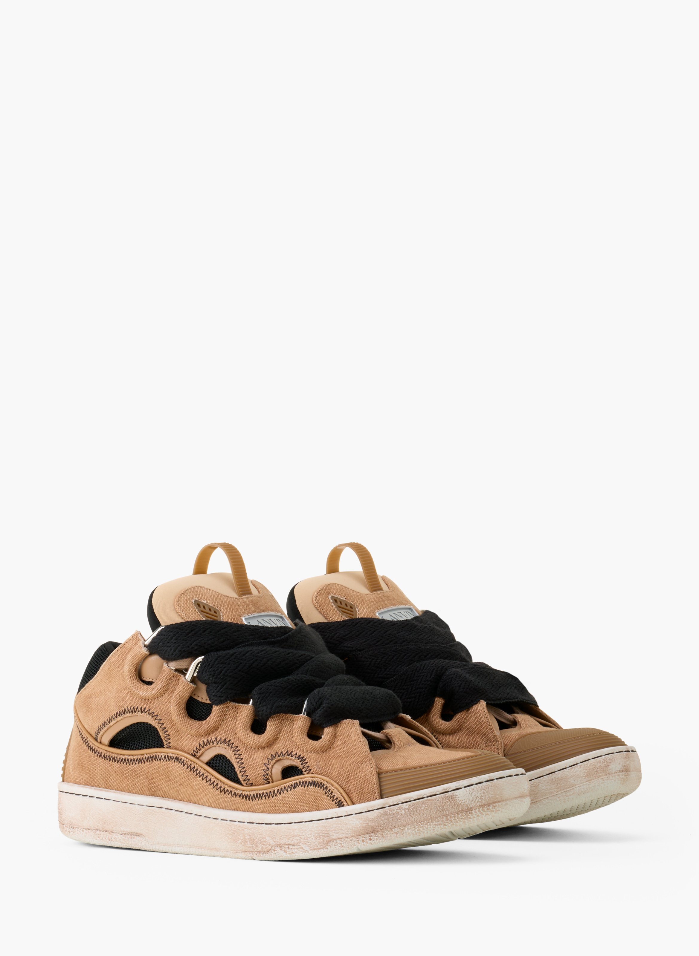 Sneakers curb en canvas LANVIN Marron
