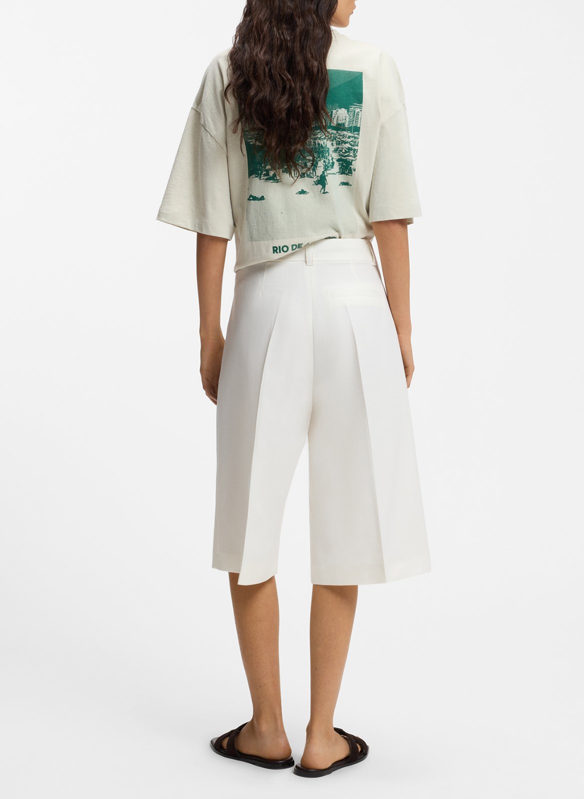 Bermuda droit BOSS Beige