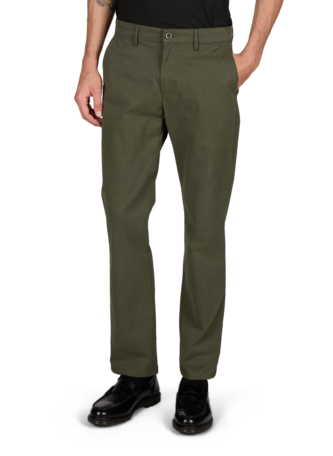 Cotton chino trousers AIGLE Khaki