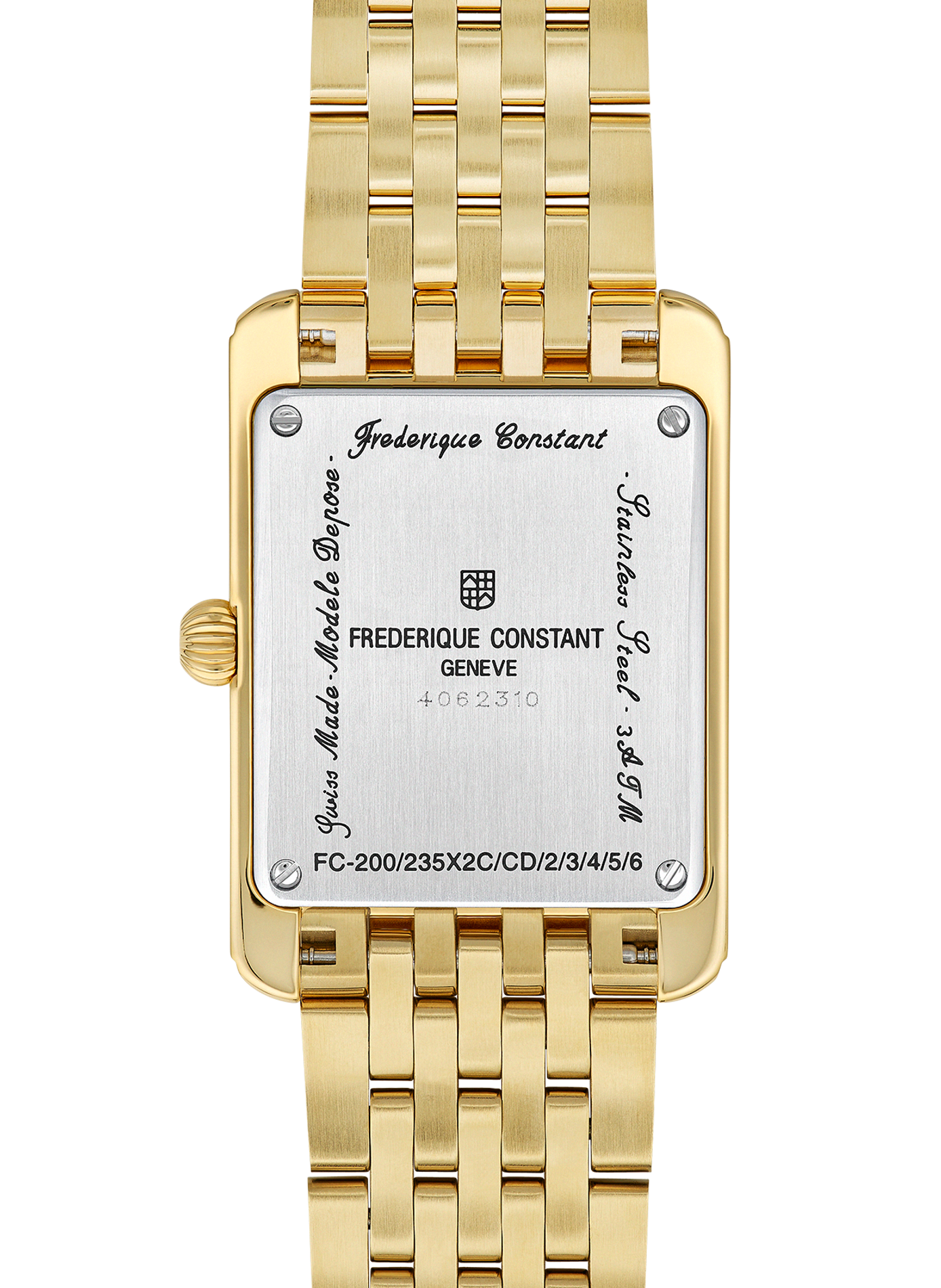 Montre quartz en acier inoxydable FREDERIQUE CONSTANT Blanc