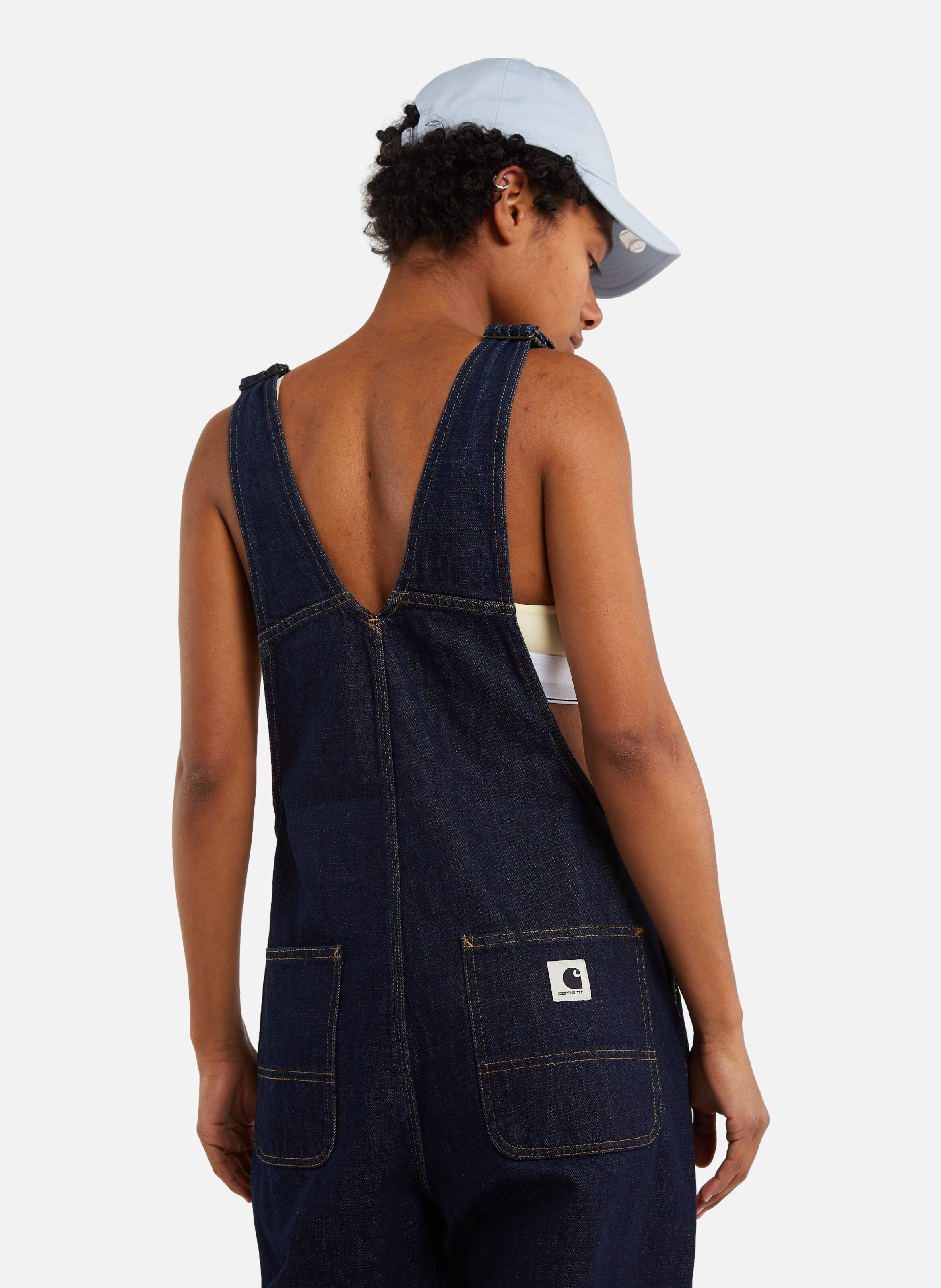 Salopette w' bib overall straight CARHARTT WIP Bleu