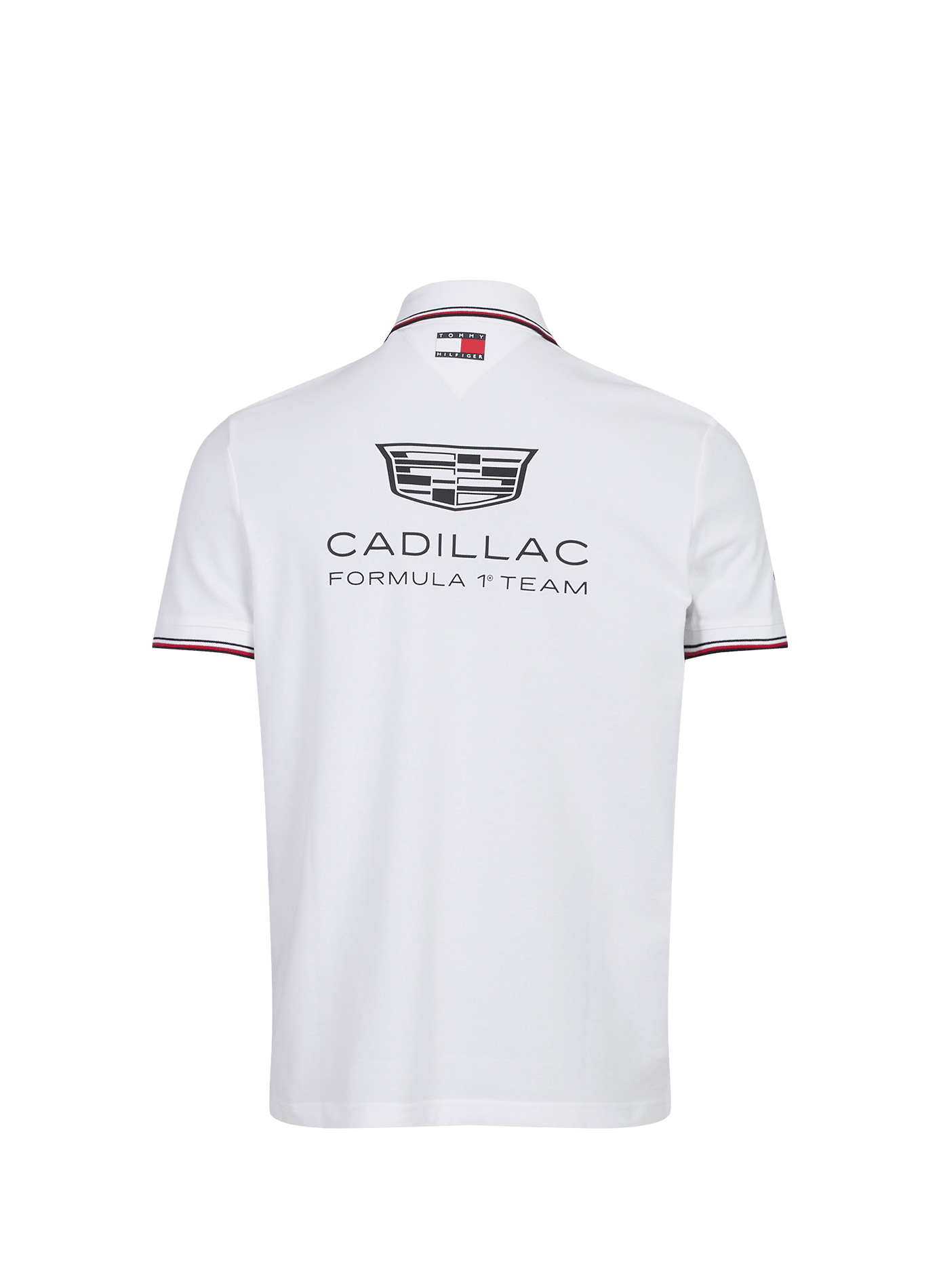 Polo droit sérigraphié TOMMY HILFIGER Blanc