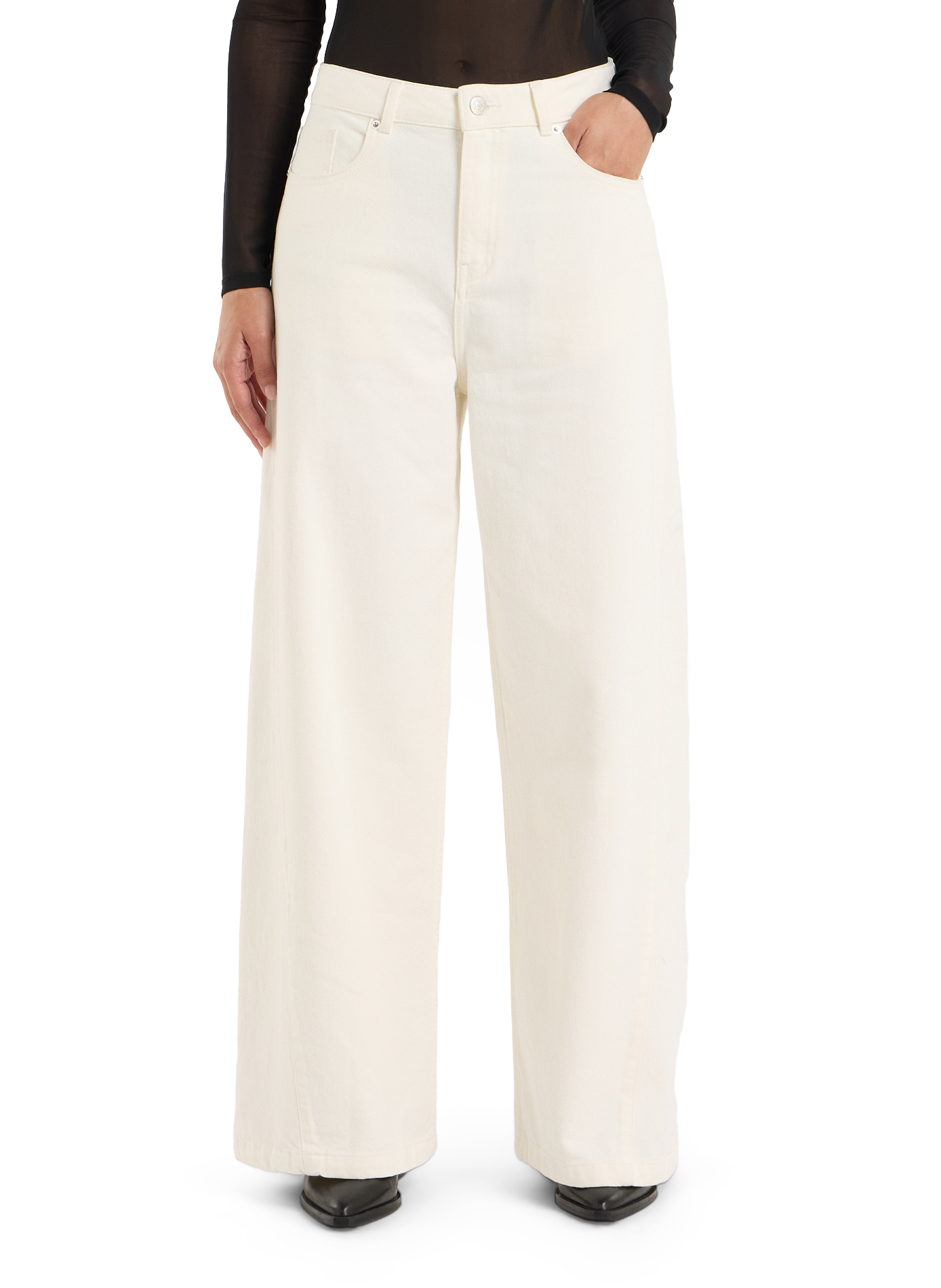 Jean large Cerry en coton | Blanc SAISON 1865 Femme