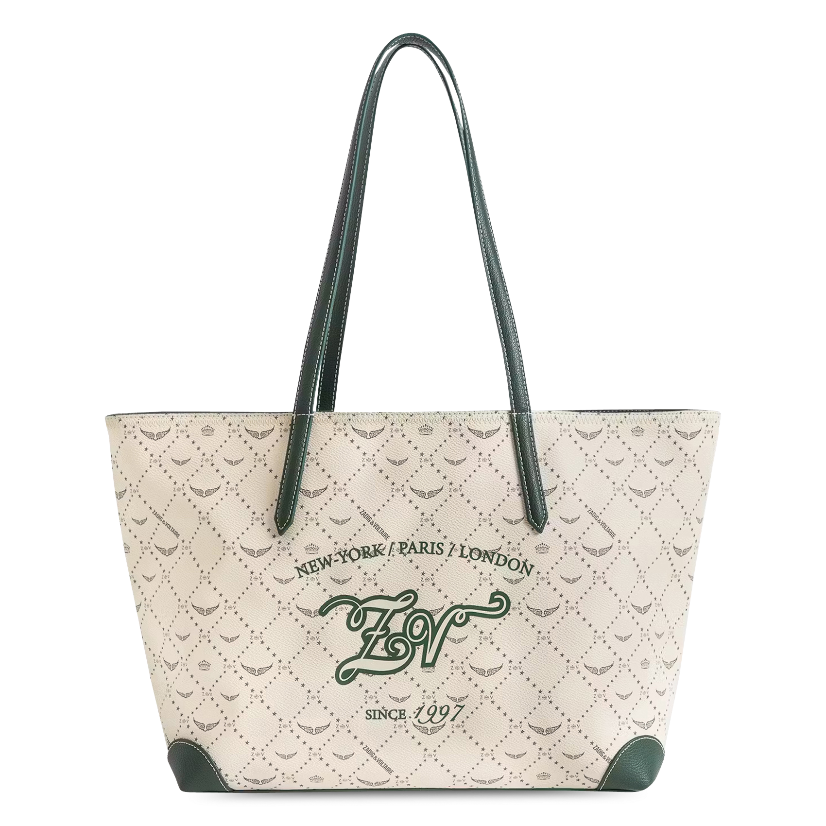 Sac cabas imprimé z shopper ZADIG&VOLTAIRE Blanc