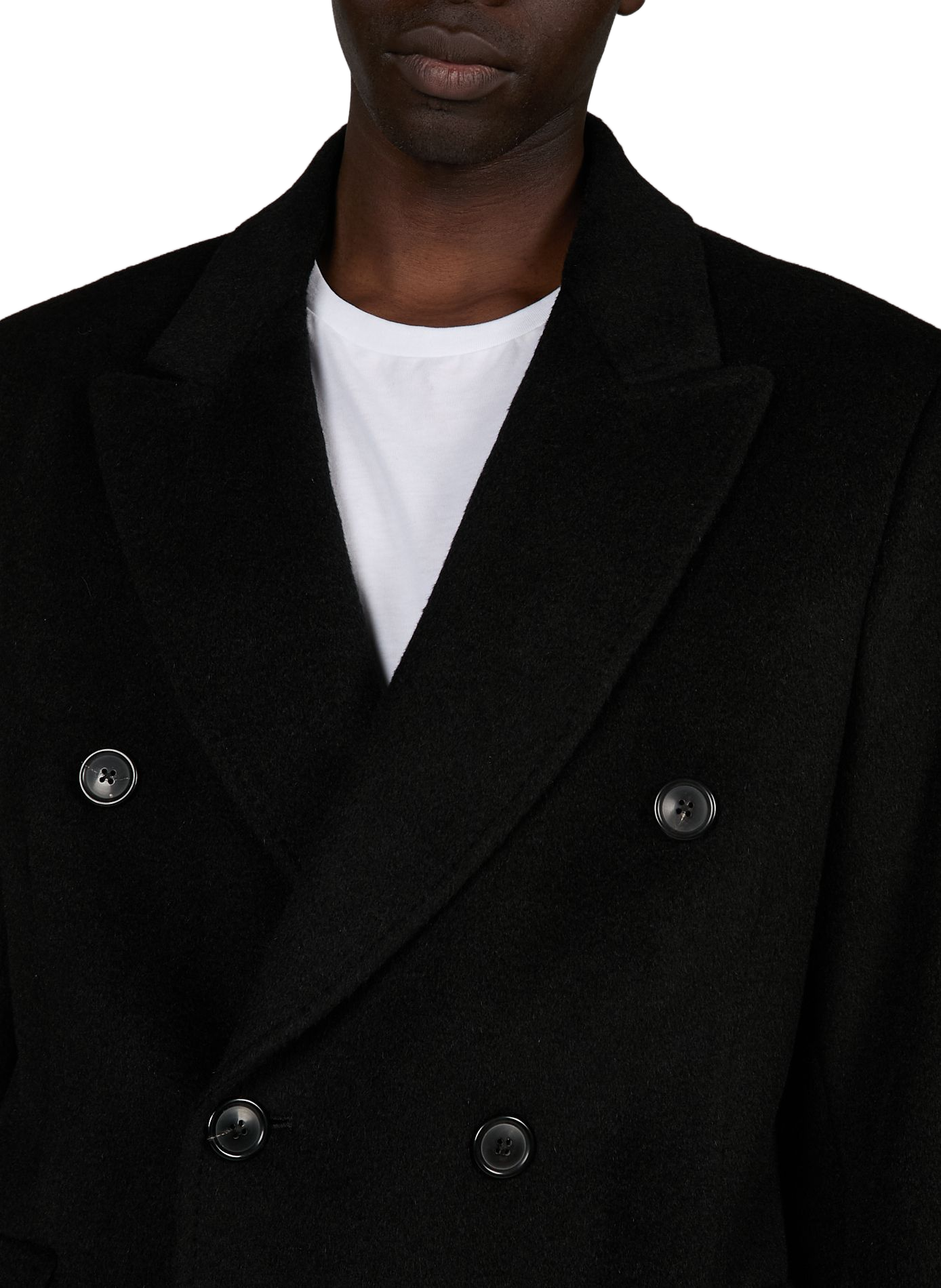 Oversized coat in blended wool and mohair OUR LEGACY Black