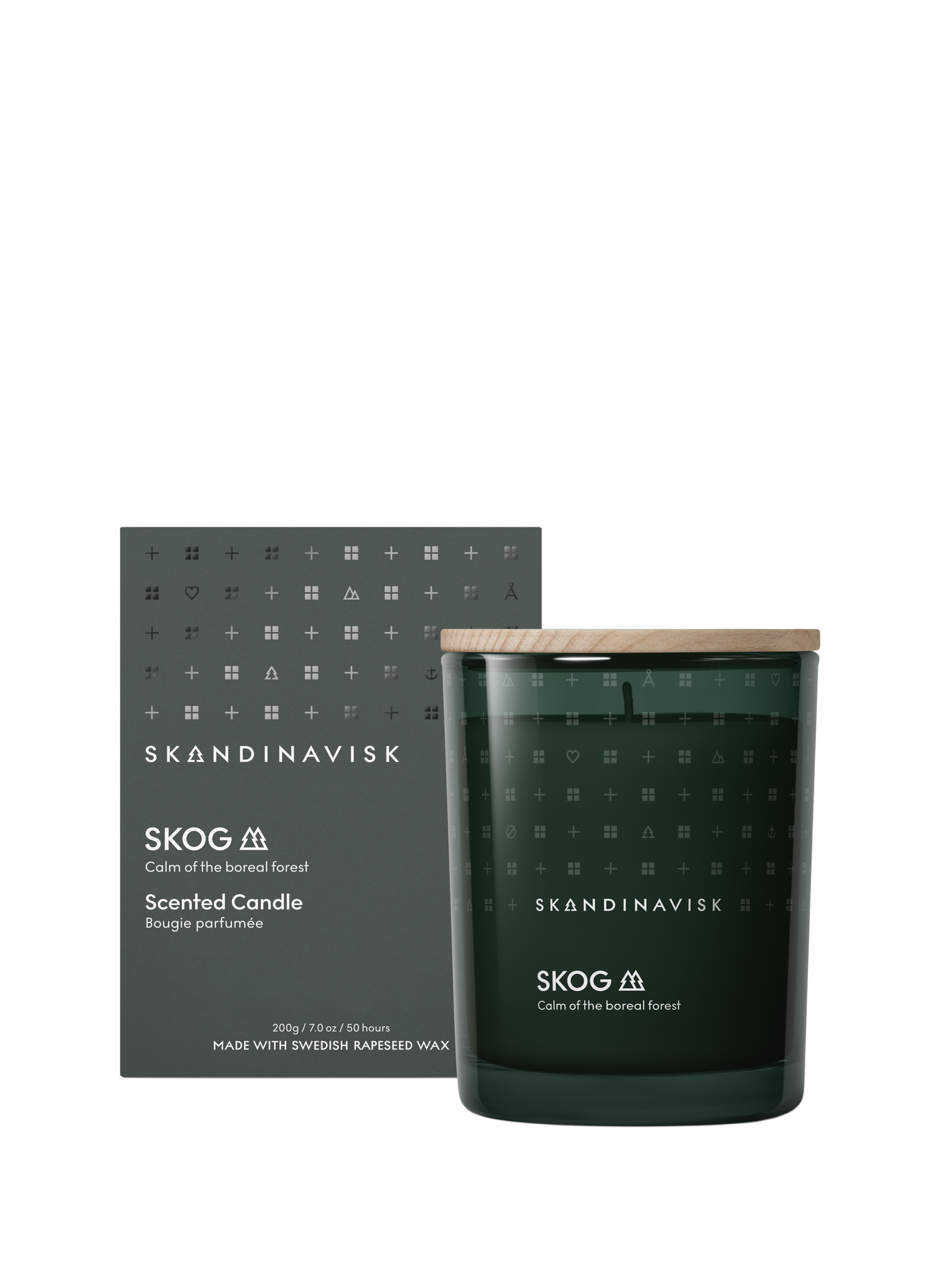 Bougie parfumée Skog 200g SKANDINAVISK Vert