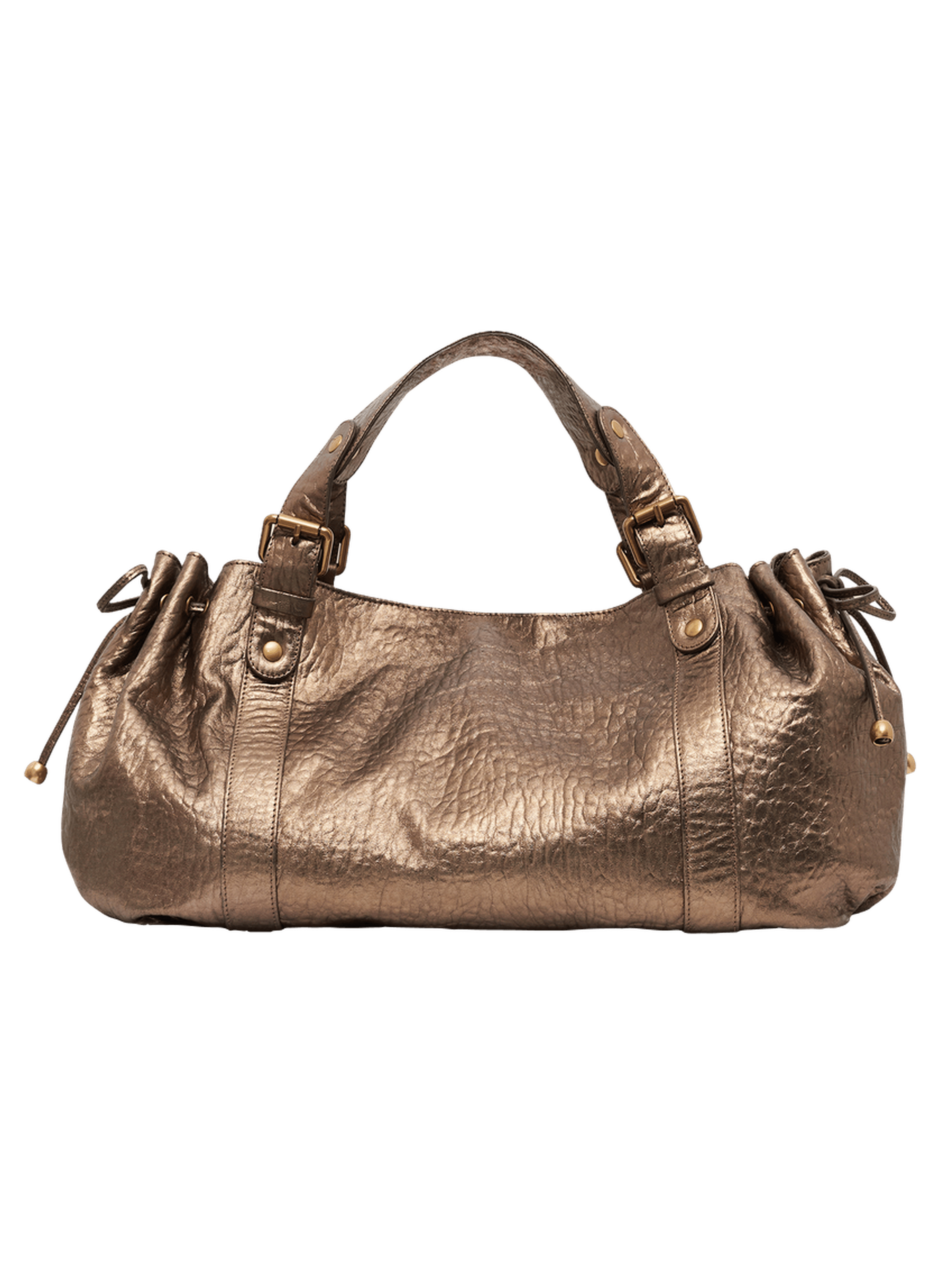 Sac à main en cuir bubble métallisé - 24h GERARD DAREL Doré