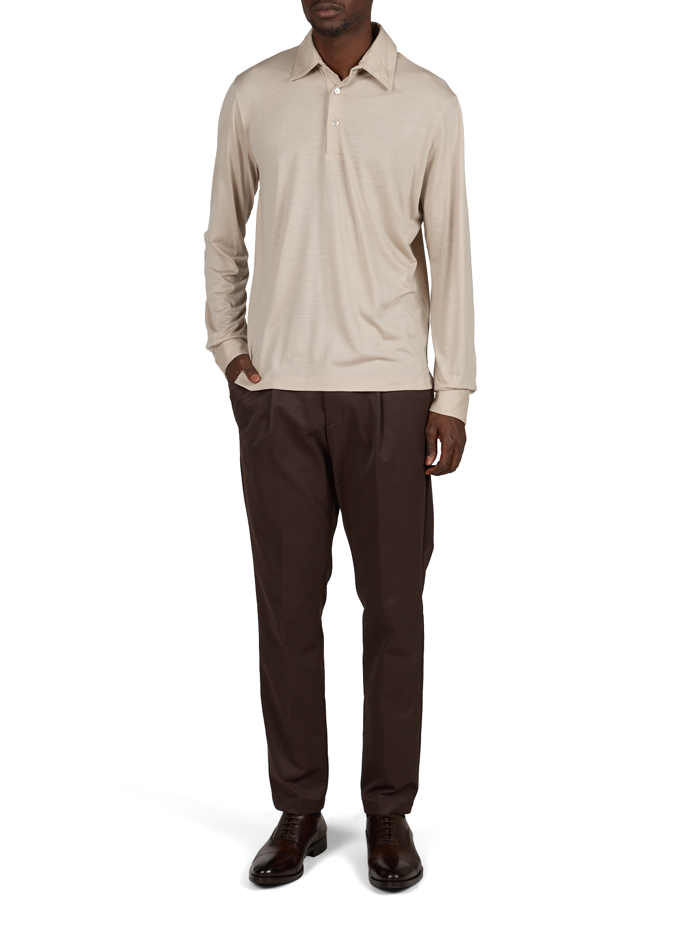 Leder-Oxfords SAISON 1865 Braun
