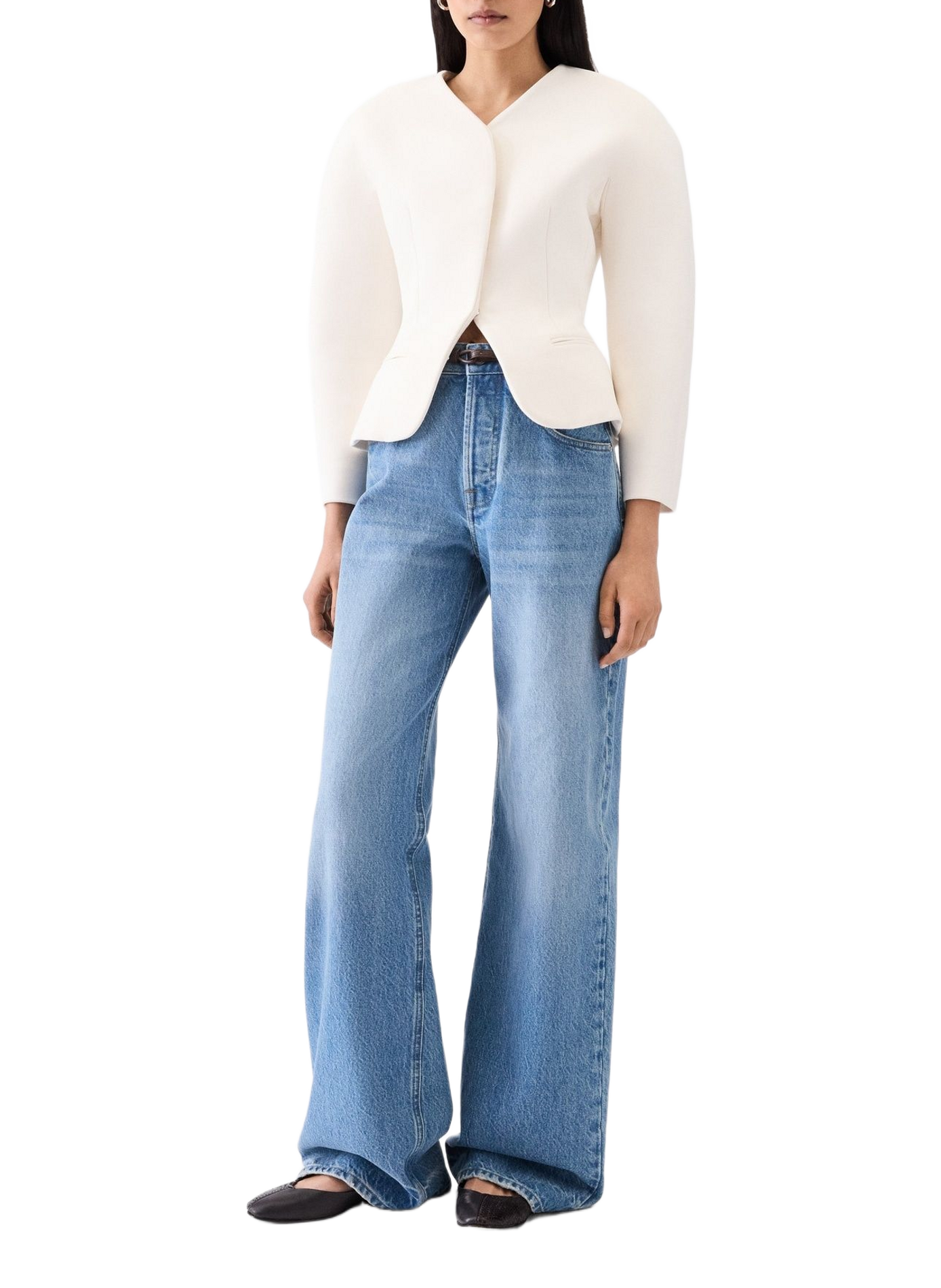 Große Jeans aus Nîmes JACQUEMUS Blau