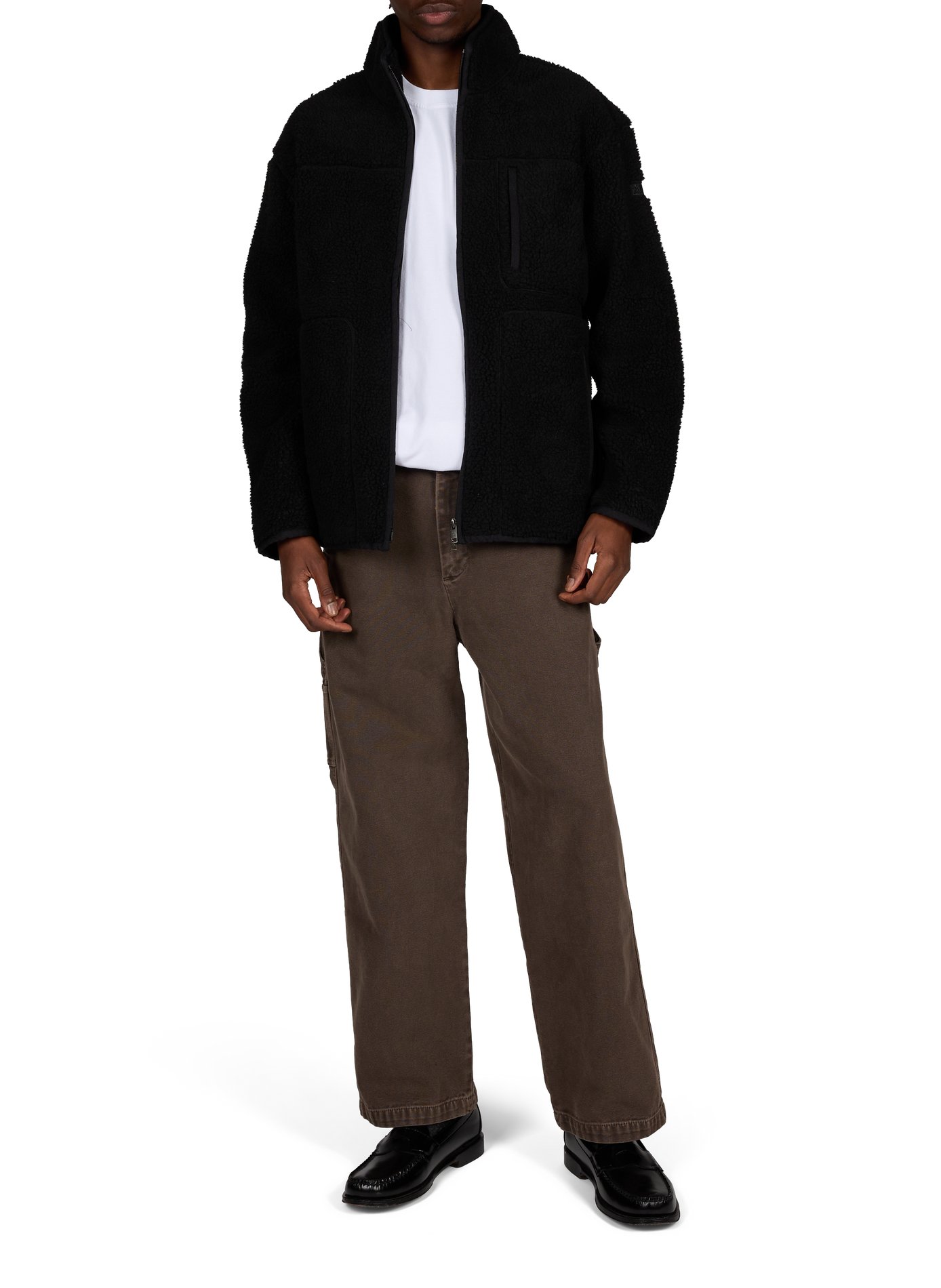 Oversized high-neck jacket AIGLE Black