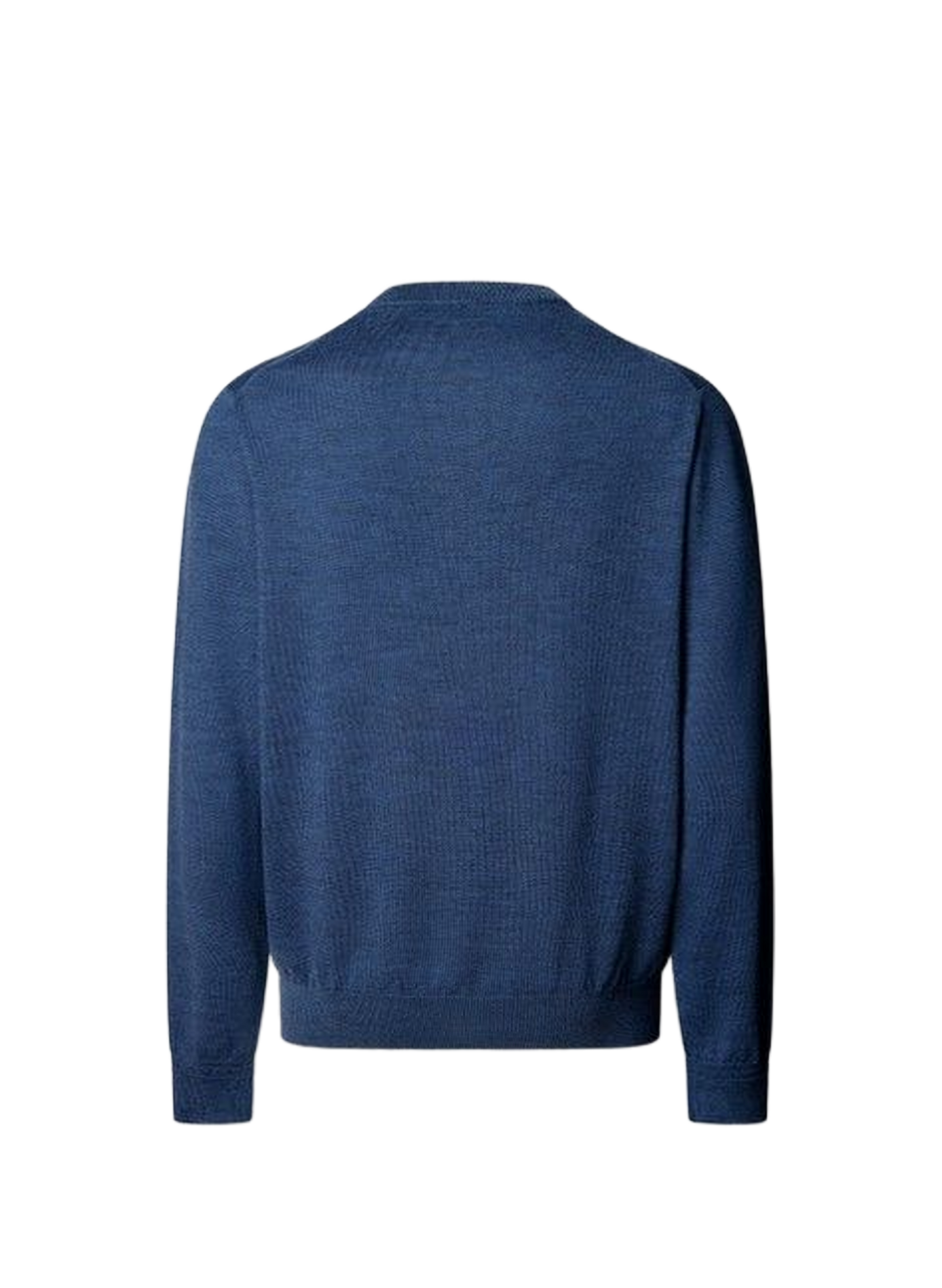 Maglione diritto a collo tondo in lana FACONNABLE Blu