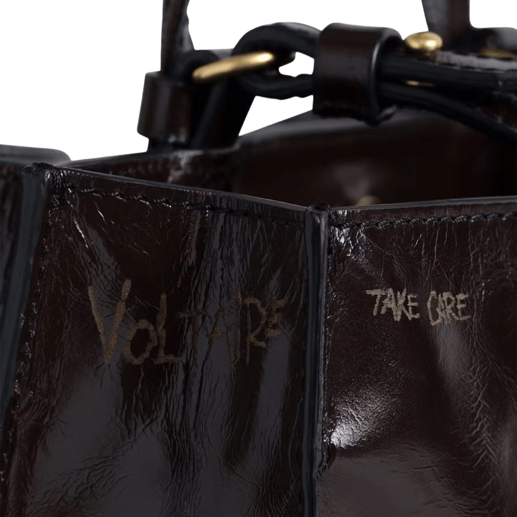 Jack Nano handtas van lakleer ZADIG&VOLTAIRE Bruin