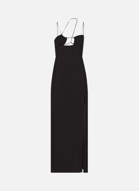 فستان طويل انسيابي أسودNENSI DOJAKA 