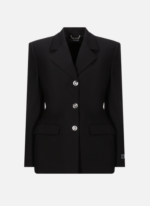 Wool suit jacket BlackVERSACE 