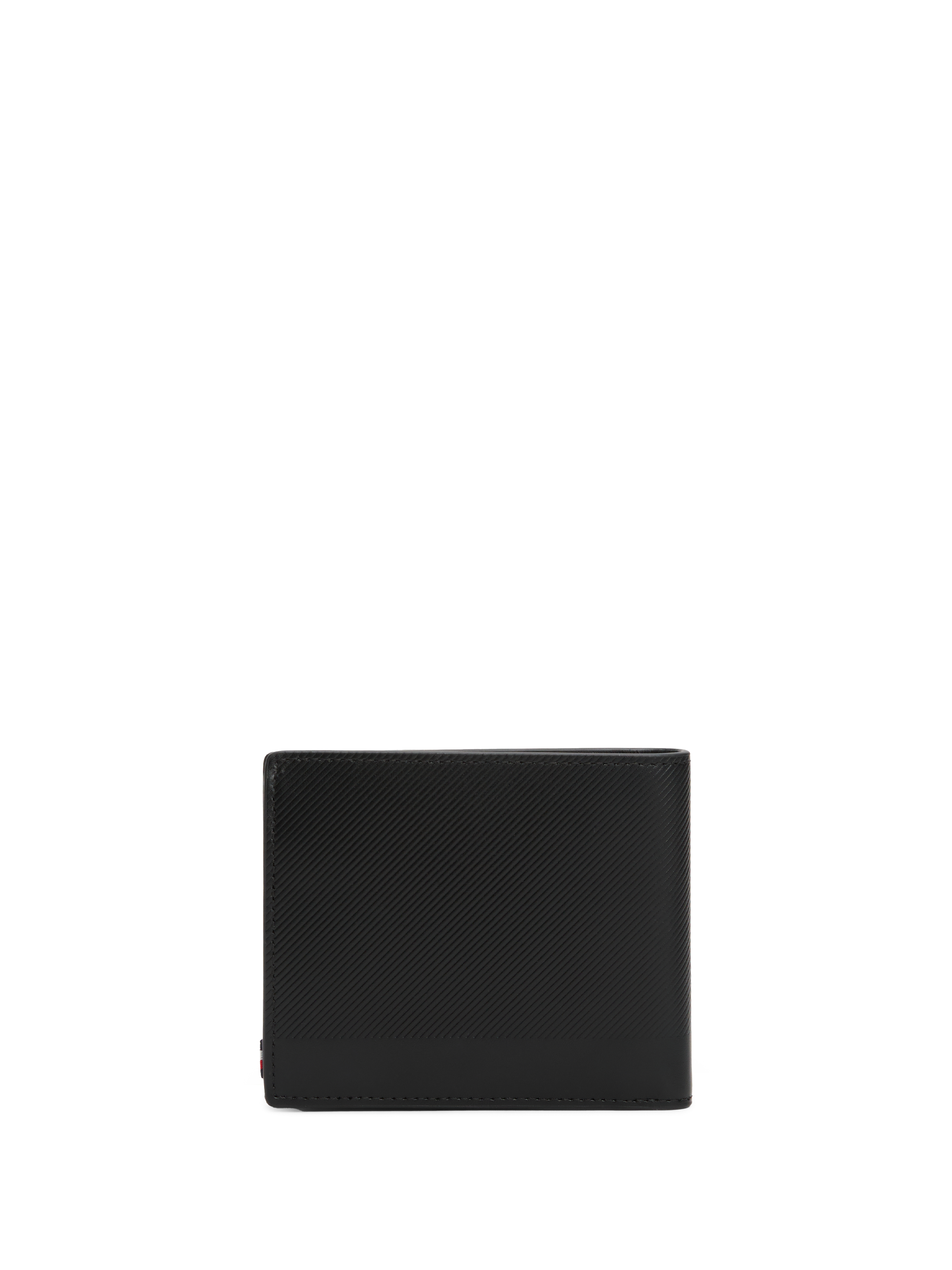 Portefeuille en cuir TOMMY HILFIGER Noir