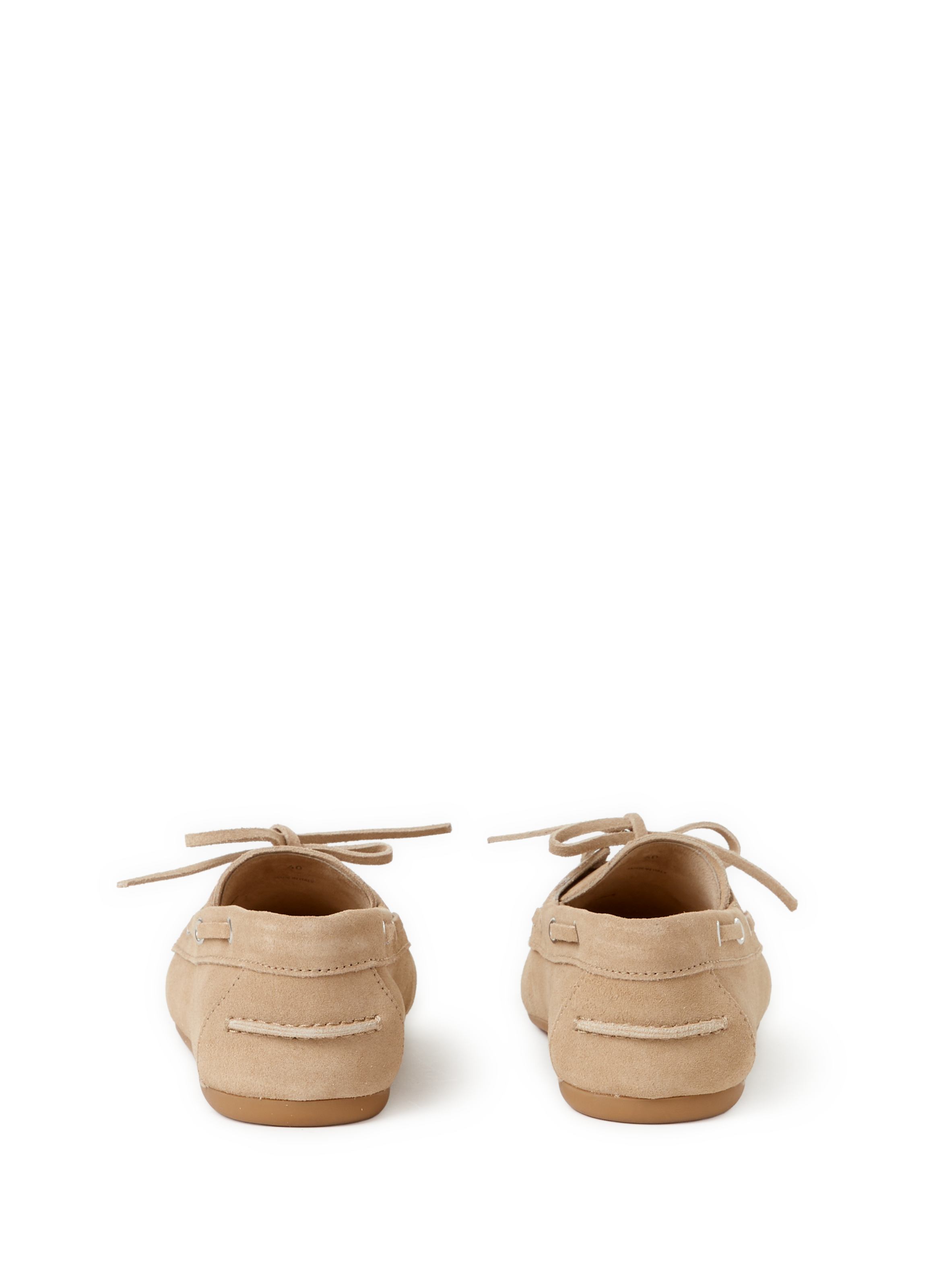 Mocassins en cuir suédé MIU MIU Blanc