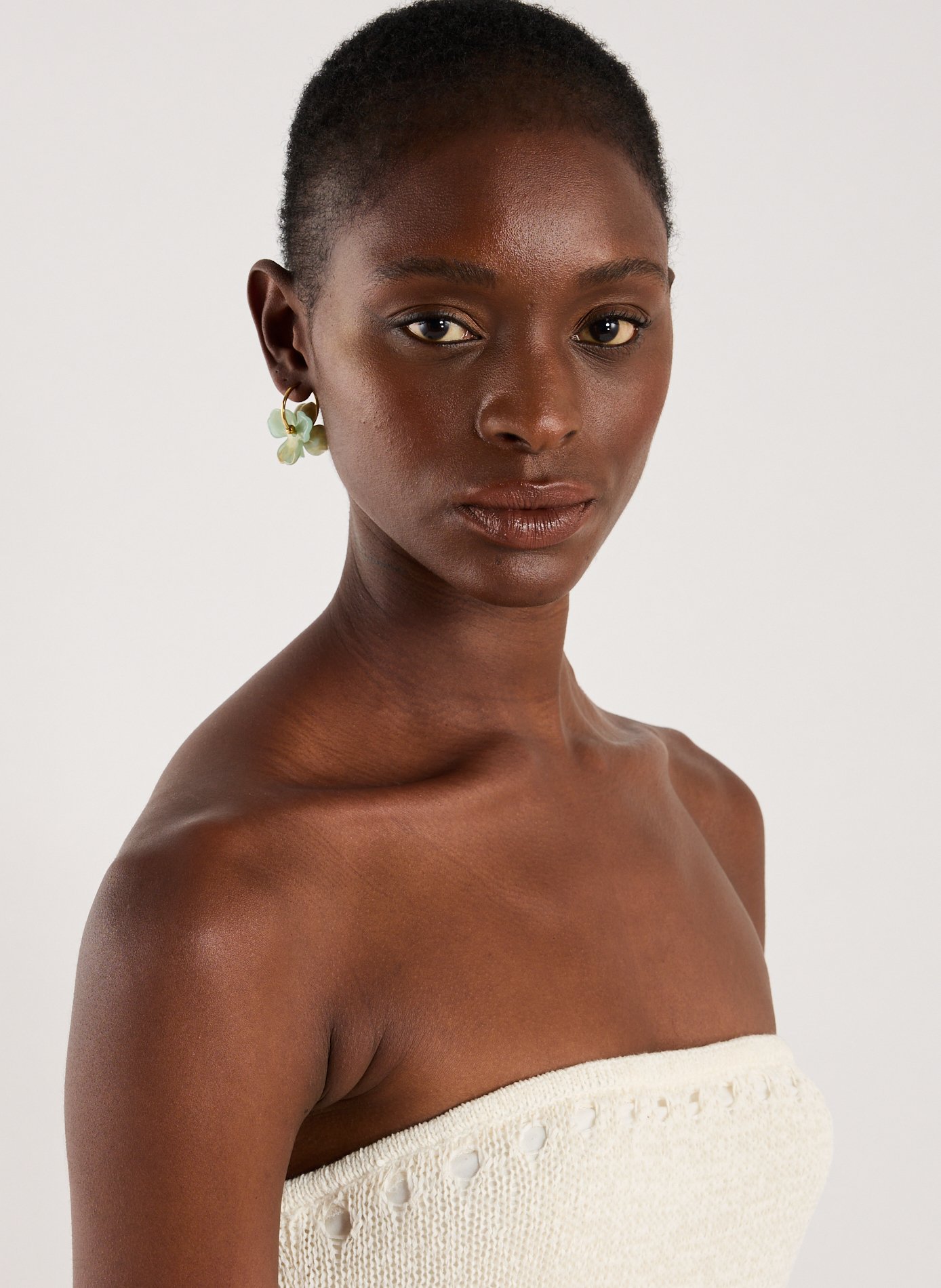 Boucles d&#039;oreille pendantes AU PRINTEMPS PARIS Vert