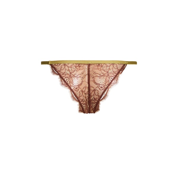 Culotte échancrée en dentelle